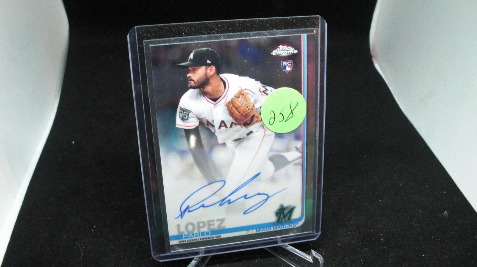 Topps Chrome Pablo Lopez auto (1 of 1)