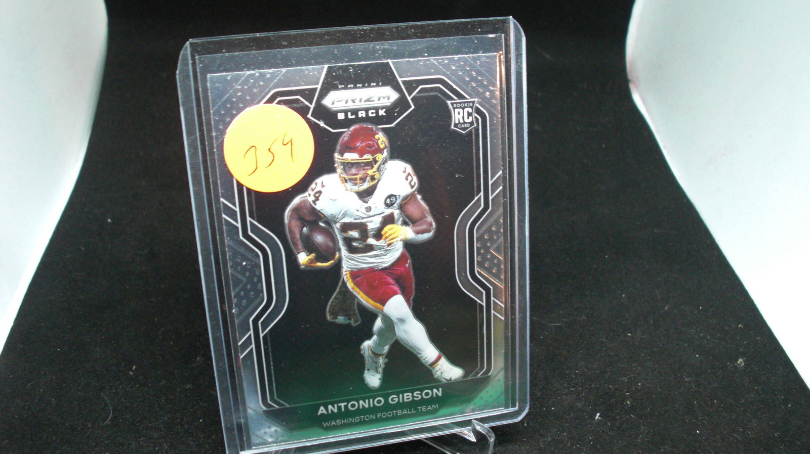 antonio gibson prizm black rookie (1 of 1)