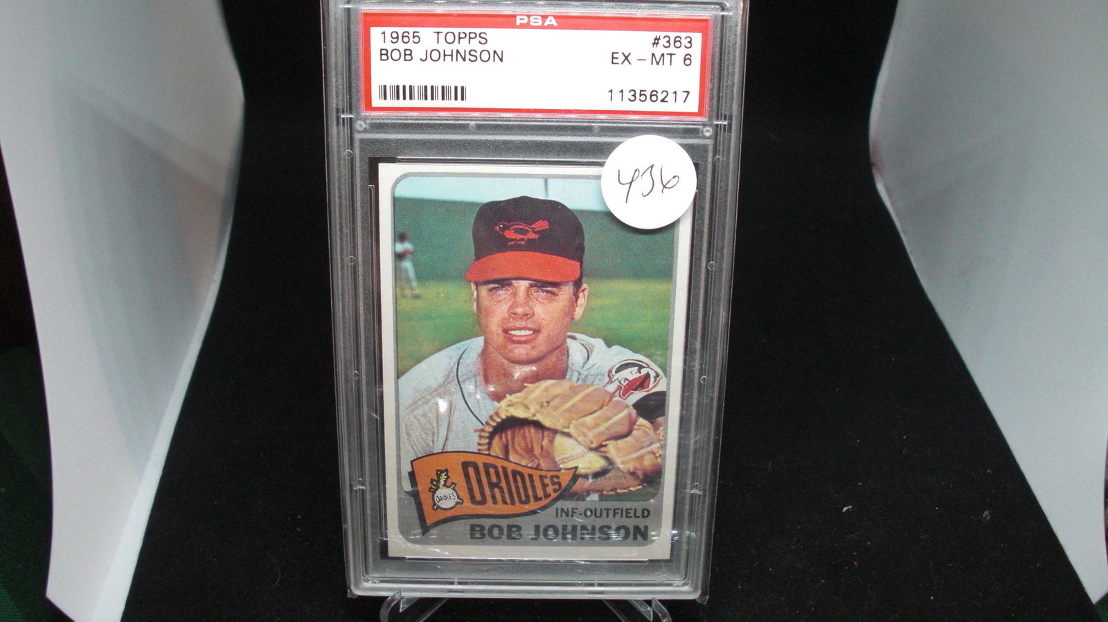 PSA graded in 1965 Topps Bob Johnson (1 of 1)