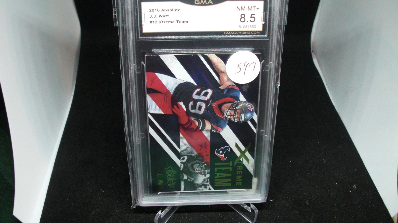 GMA graded JJ Watt extreme team mint 8.5 (1 of 1)