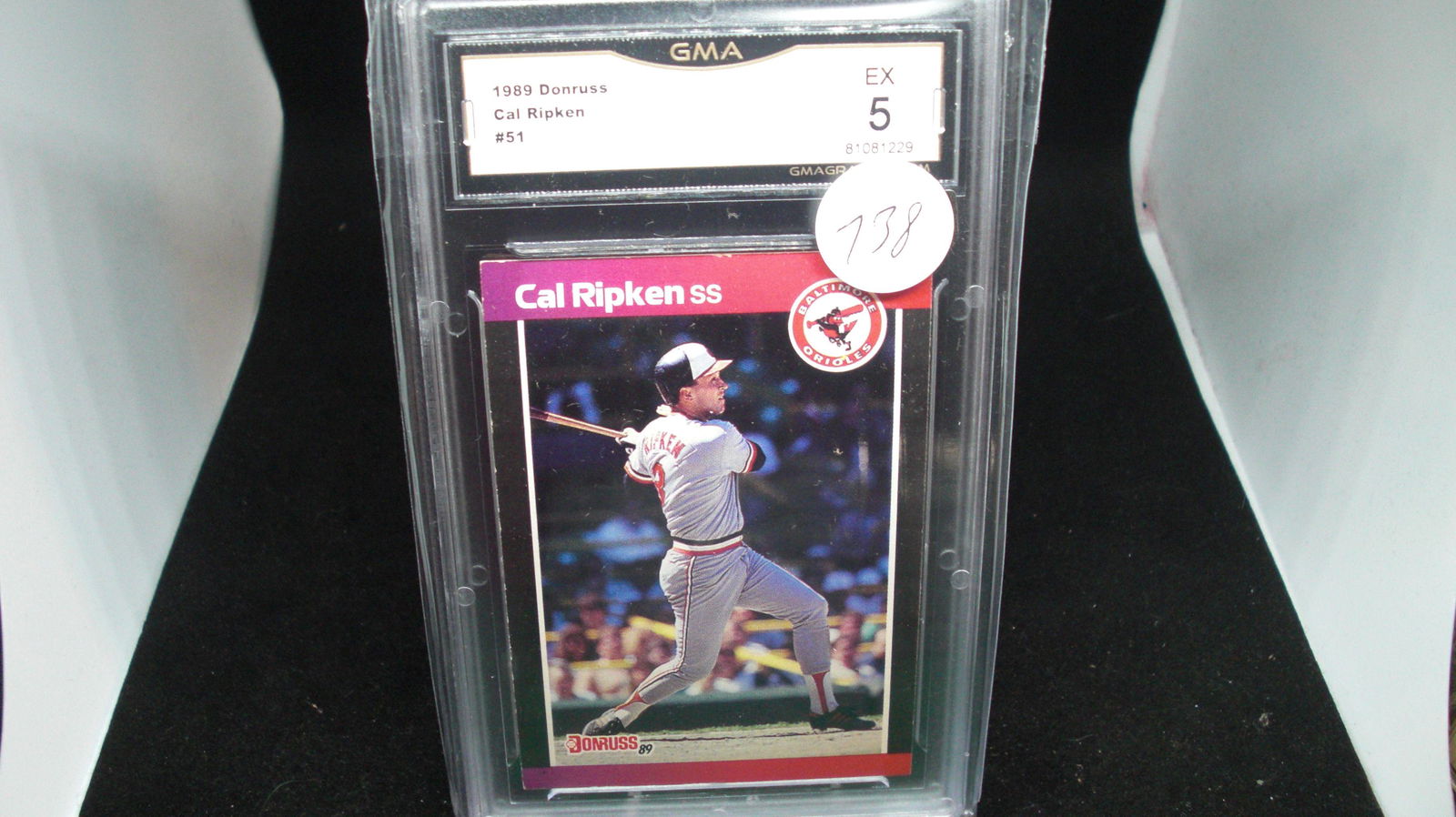 gma graded cal ripken jr card mint 5 (1 of 1)