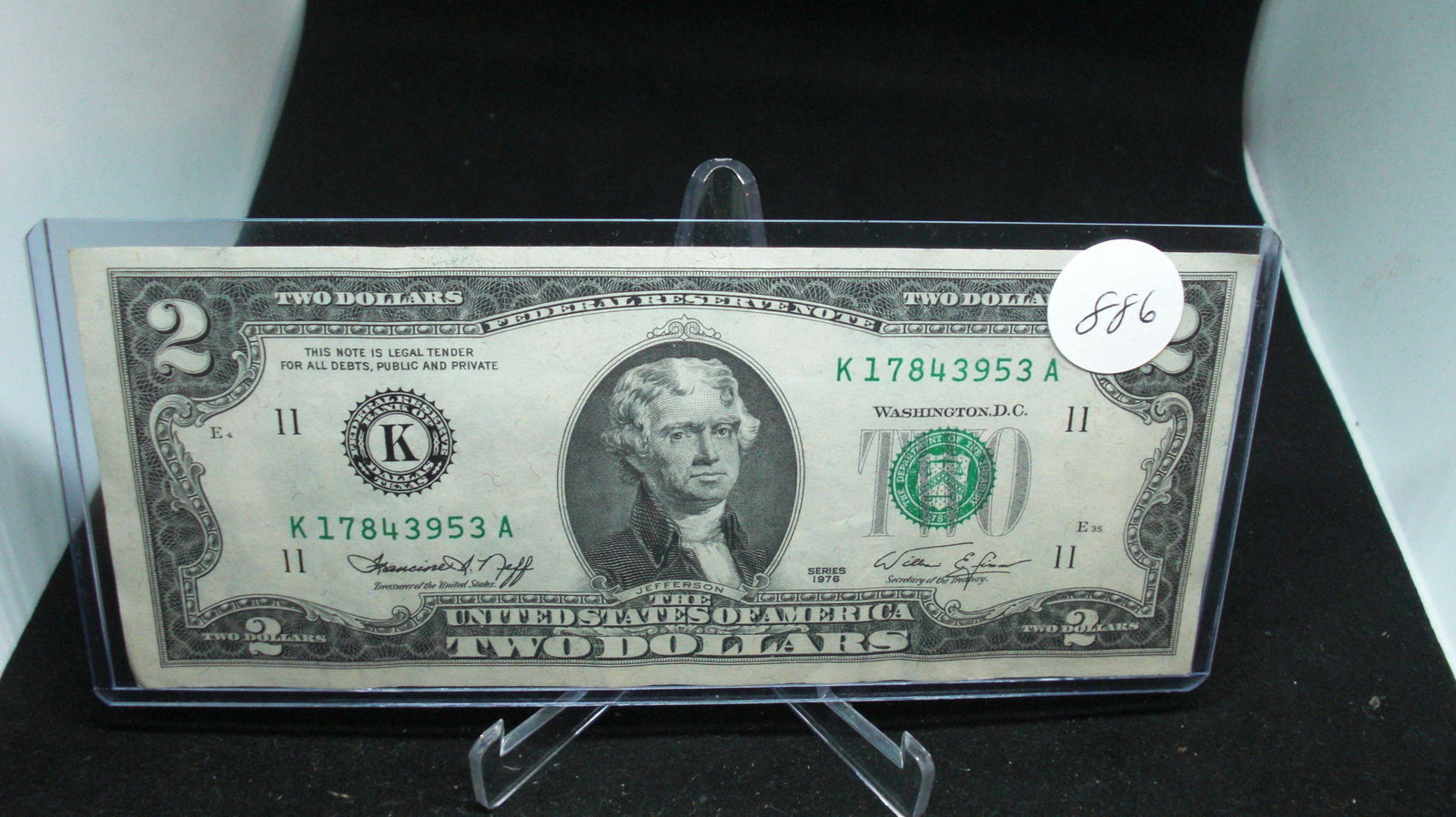 1978 series 2 dollar bill crisp (1 of 1)