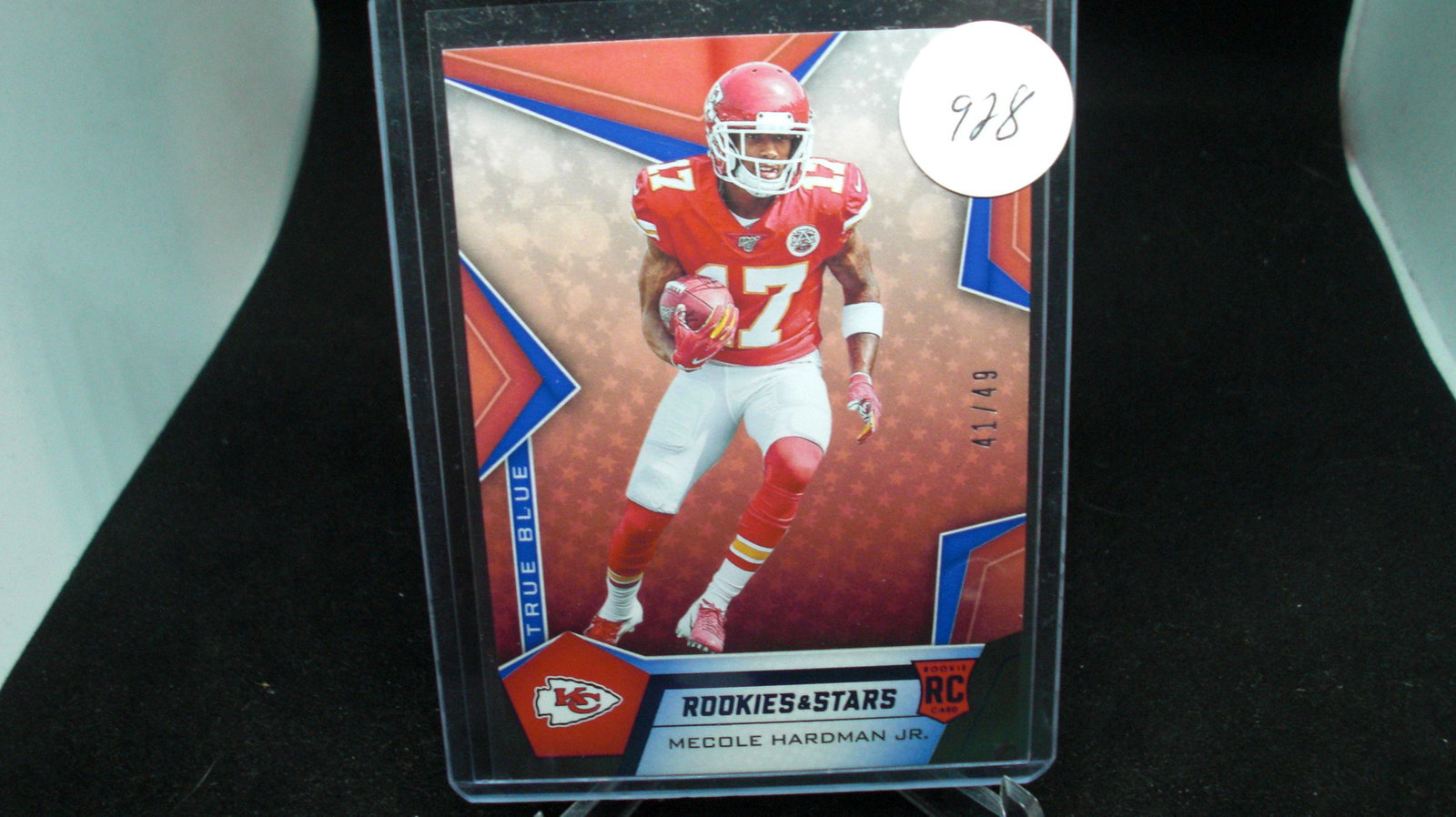 mecole hardman jr blue foil rookie 41/49 (1 of 1)