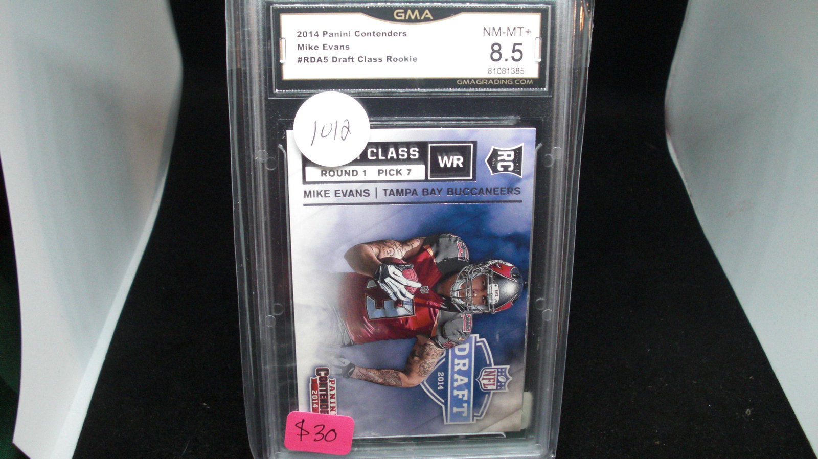GMA graded Mike Evans rookie cards mint 8.5 (1 of 1)