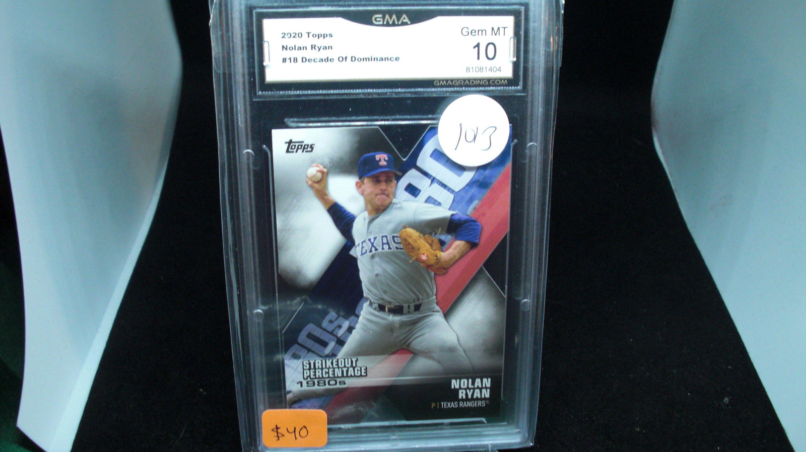 GMA graded 10 Nolan Ryan mint 10 (1 of 1)
