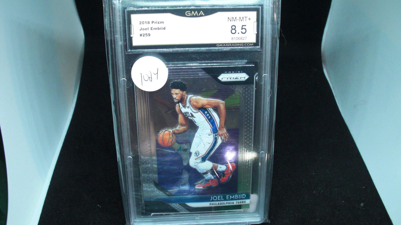 GMA graded joel embiid card mint 8.5 (1 of 1)