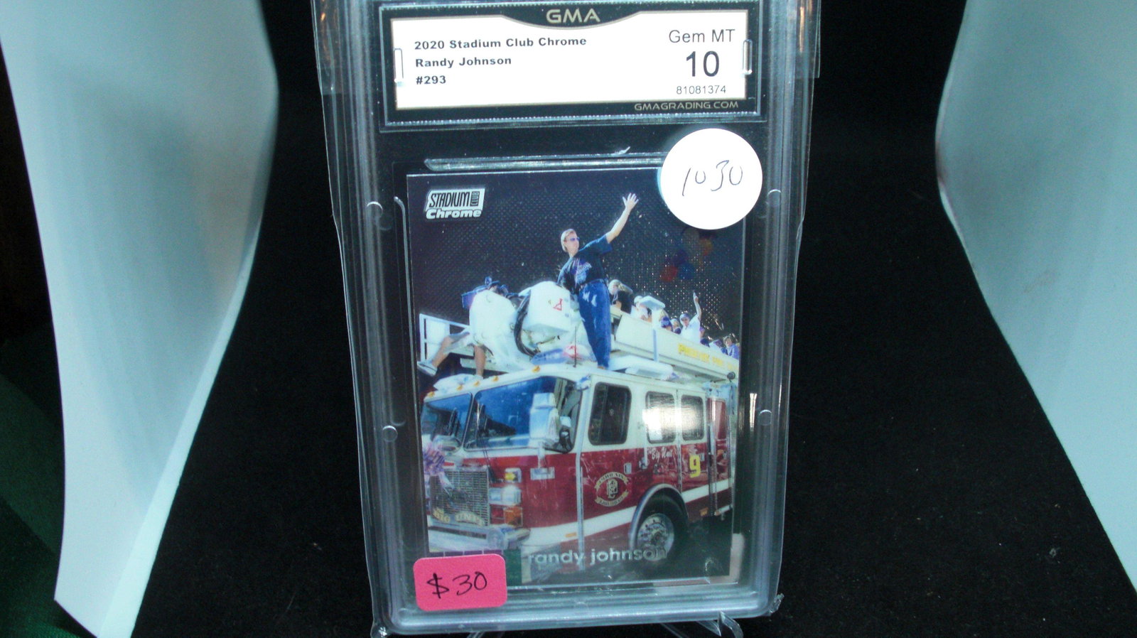 GMA graded Randy Johnson stadium club Chrome mint 10 (1 of 1)