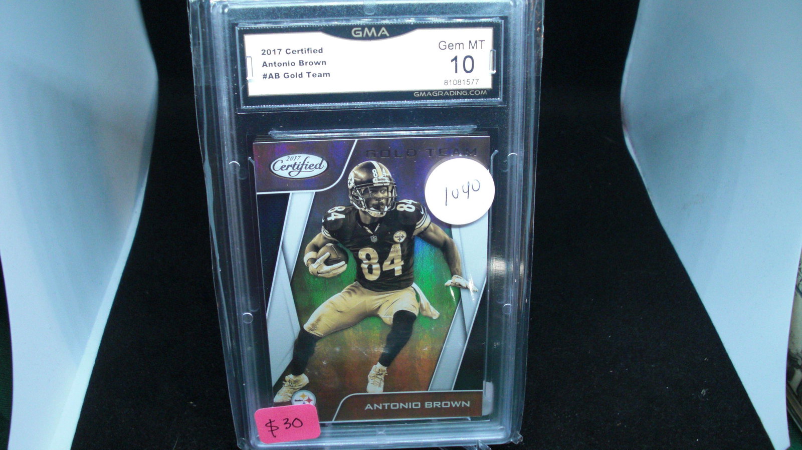 GMA graded Antonio Brown gold team mint 10 (1 of 1)