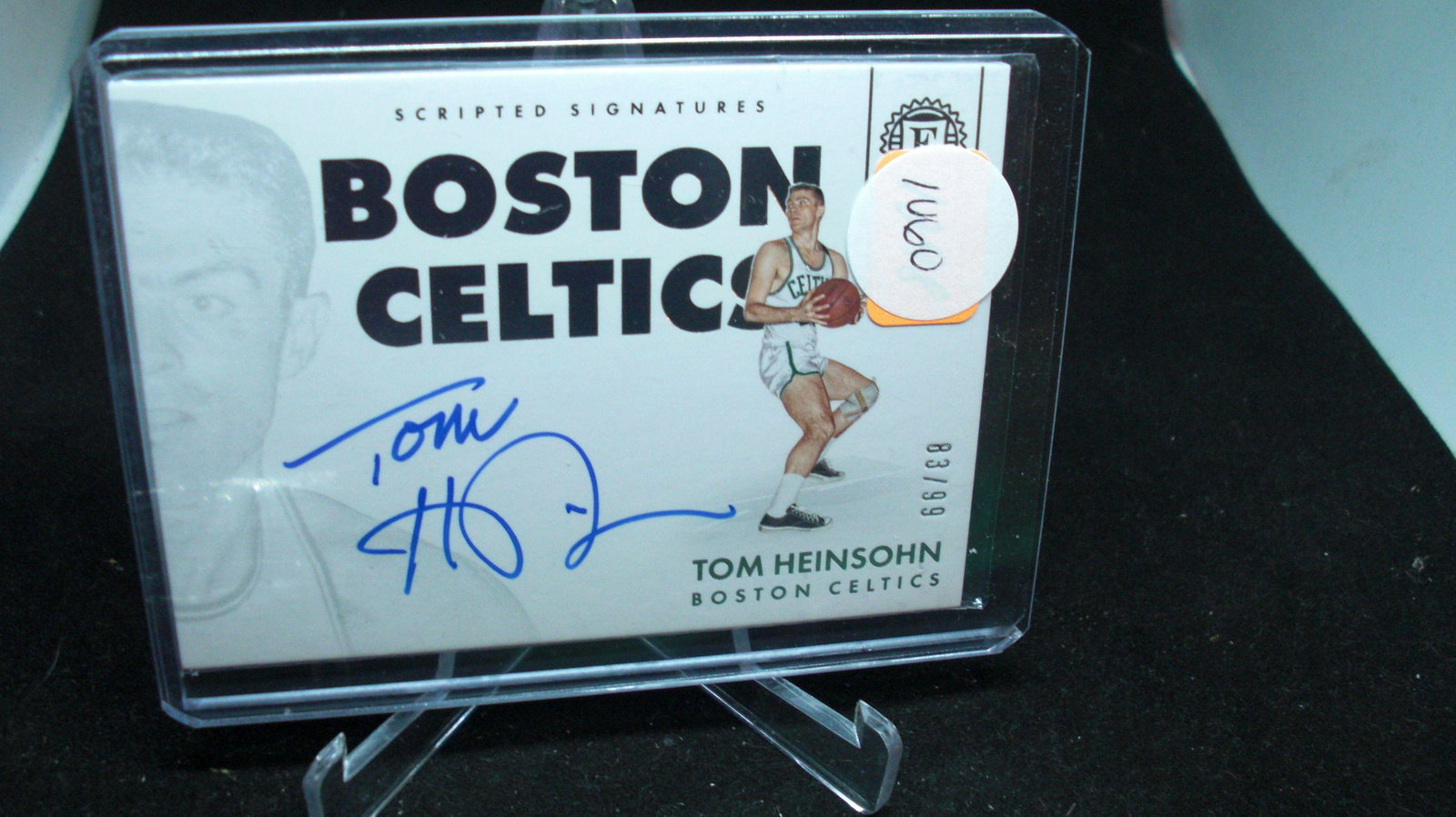 tom heinsohn celtic legend auto 83/99 (1 of 1)
