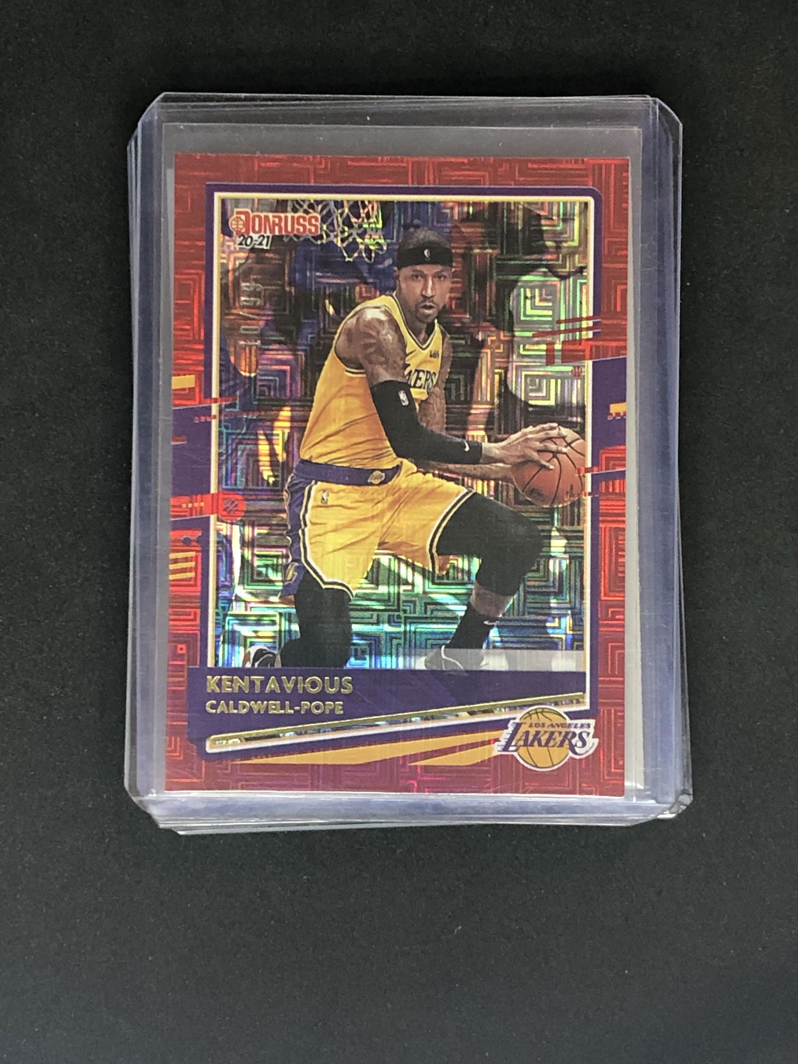 Kentavious Caldwell Pope Donruss Red Refractor: Sports Trading Card