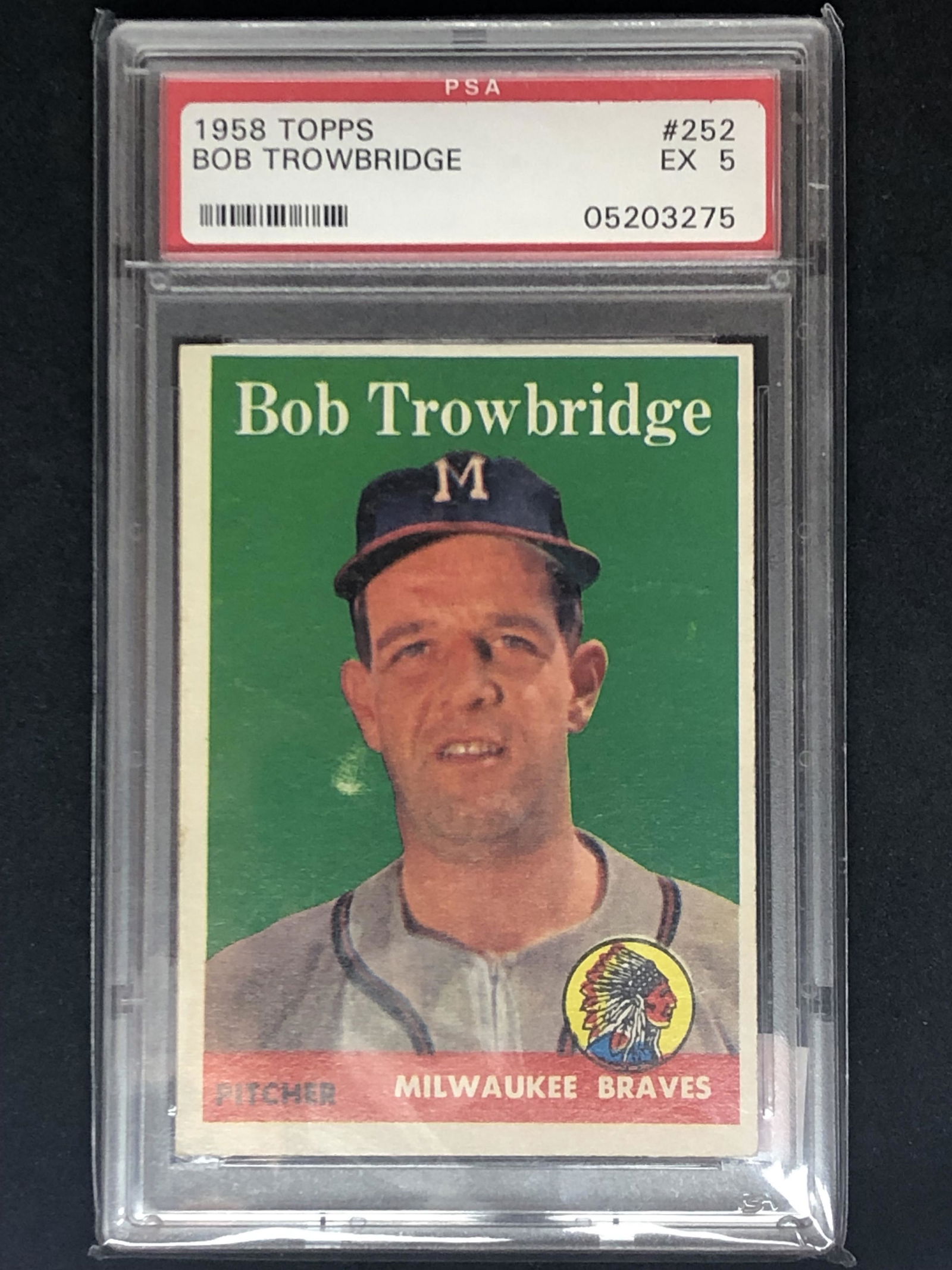 1958 Topps Bob Trowbridge PSA 5 (1 of 1)