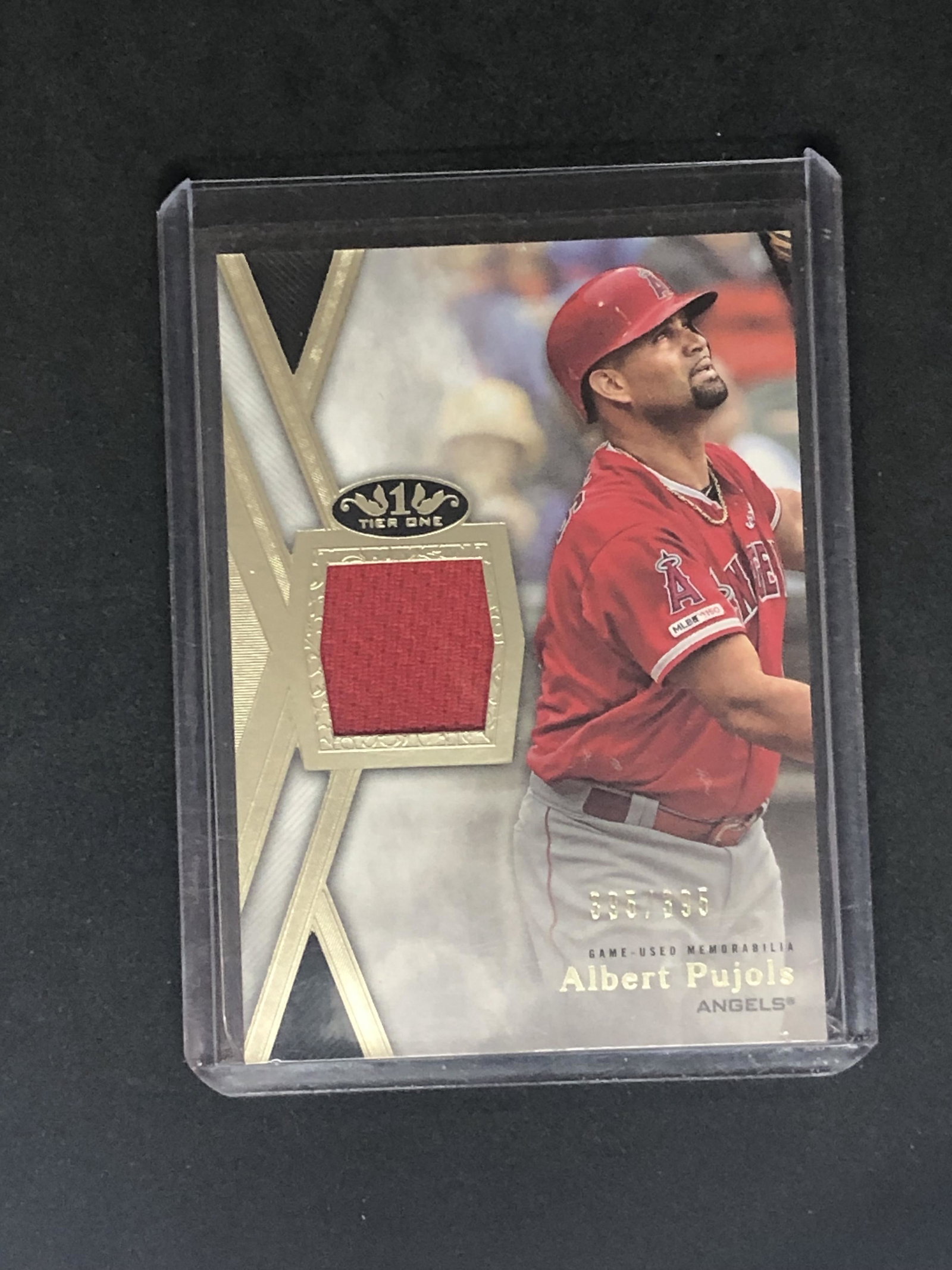Albert Pujols Relic Tier one: Sports Trading Card