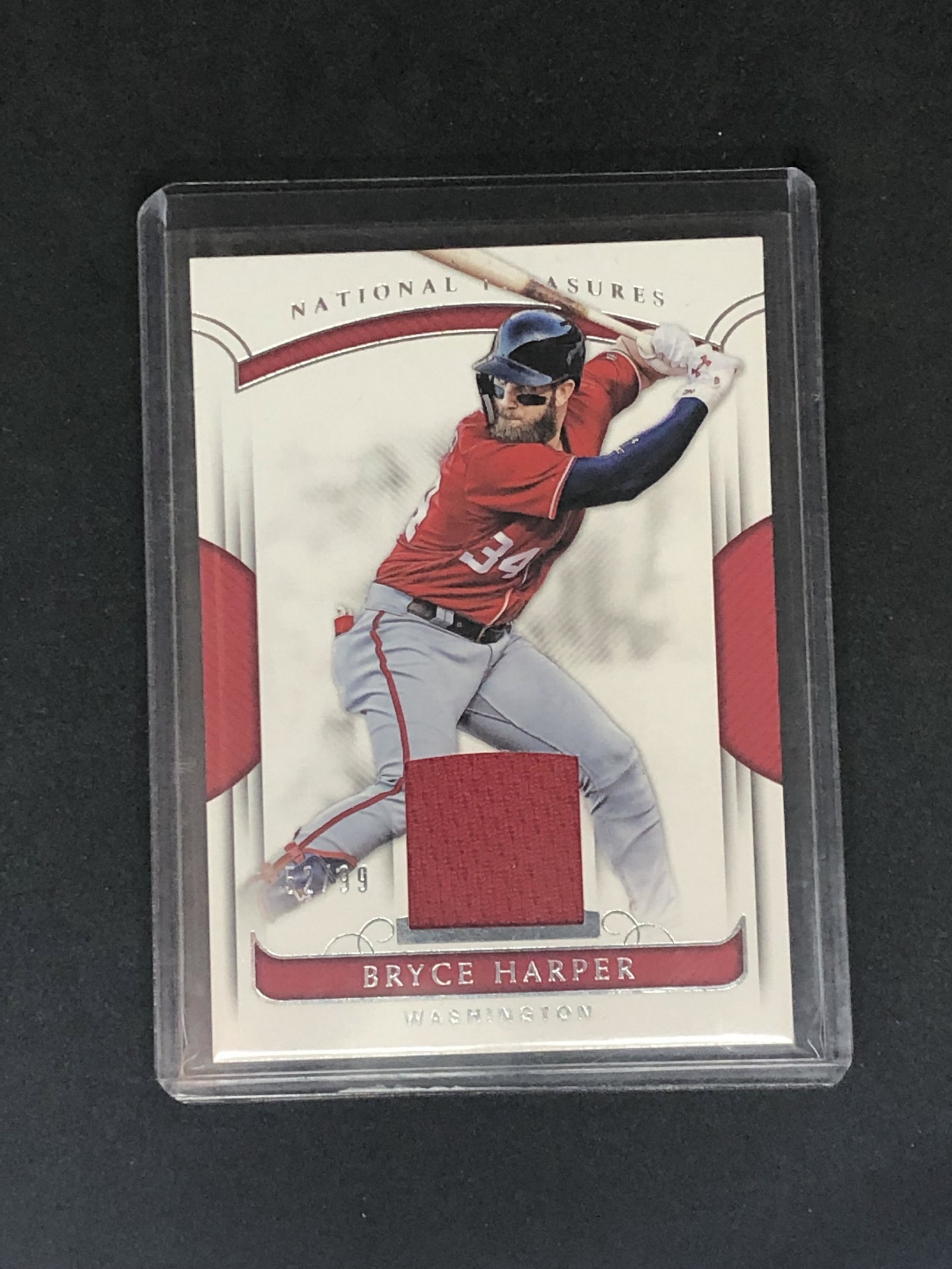 Bryce Harper Panini National Treasures Relic 52 of 99: Sports Trading Card