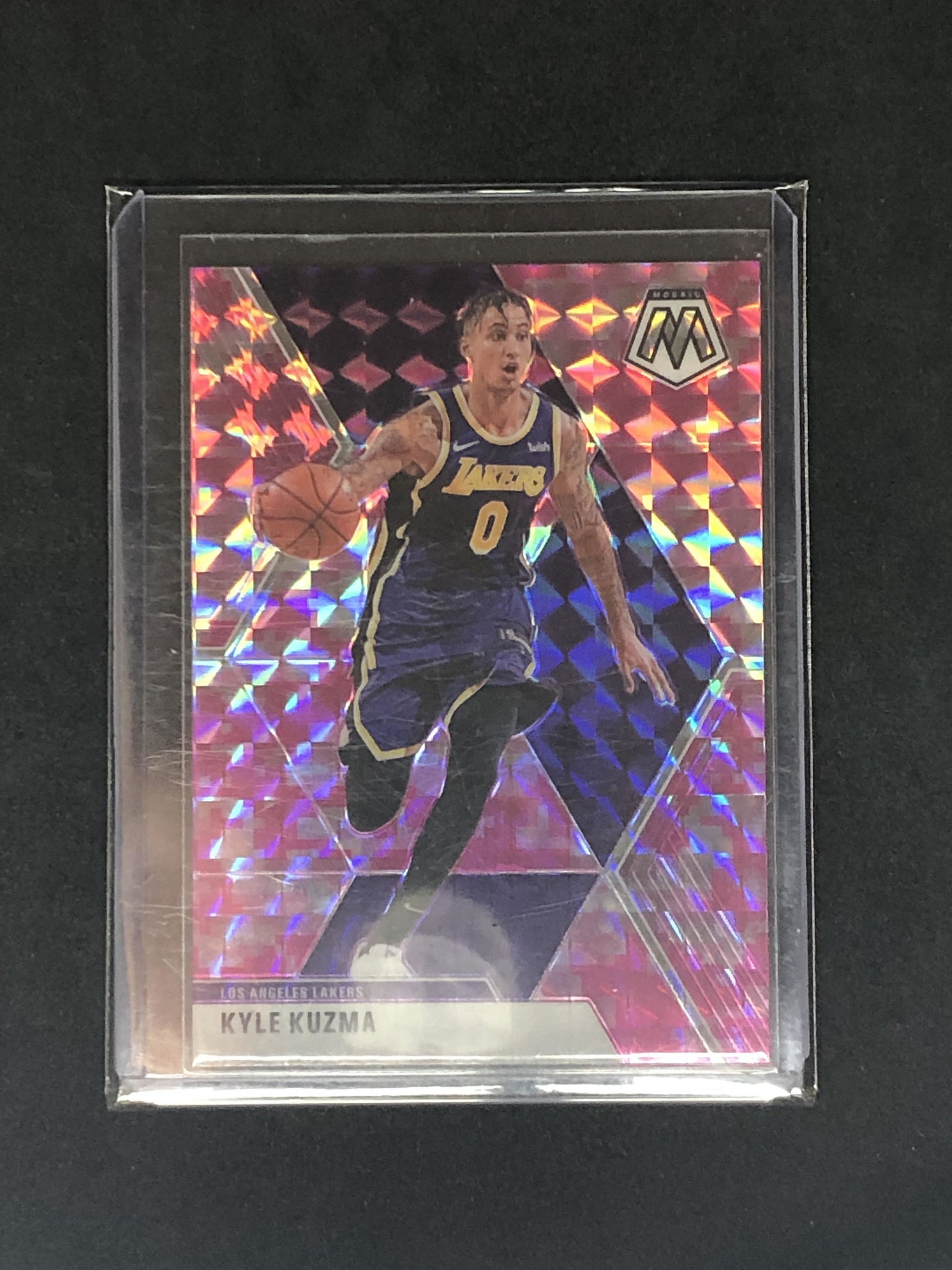 Kyle Kuzma Panini Mosaic Pink Refractor (1 of 1)