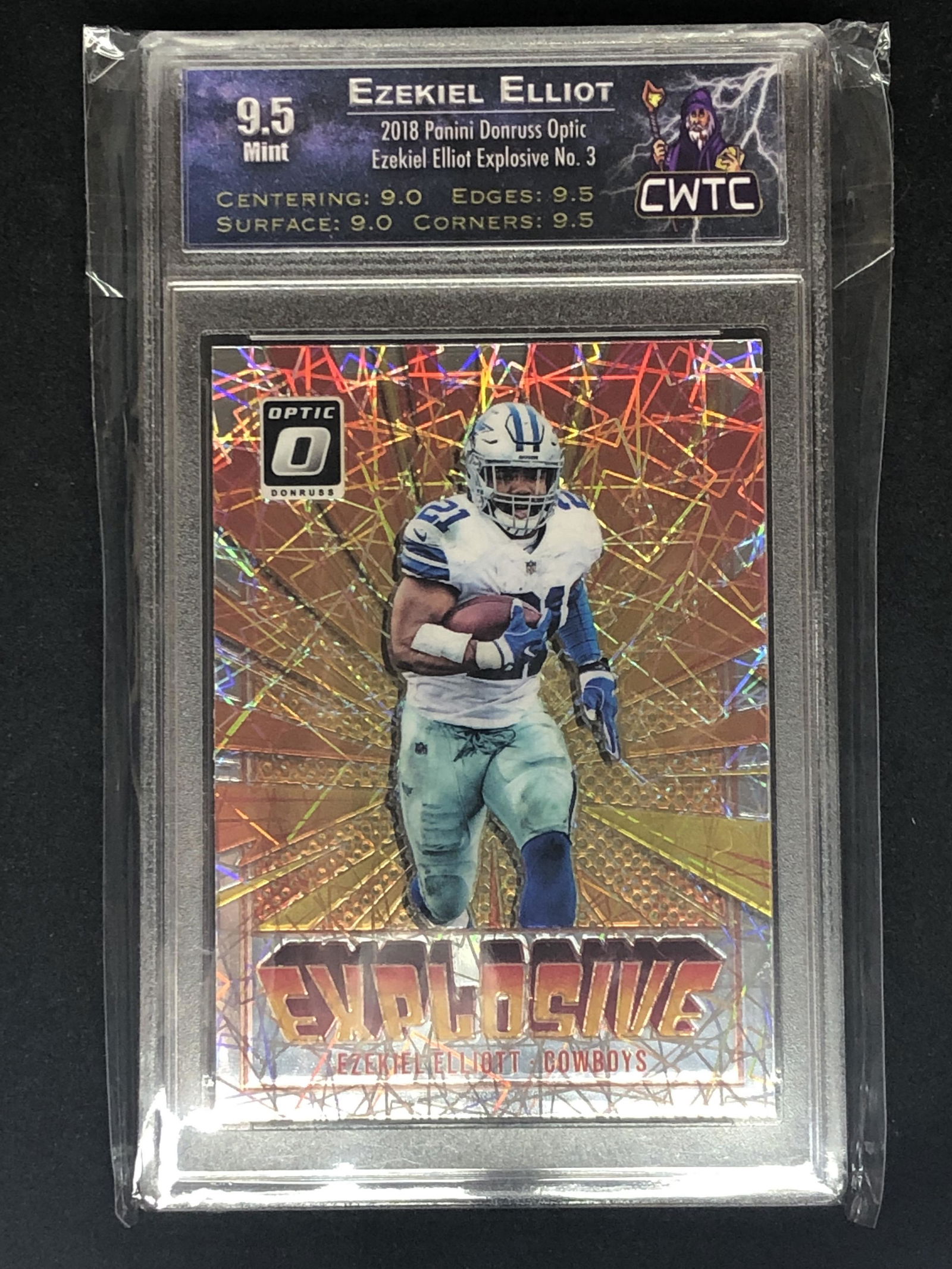 Ezekiel Elliot Panini Donruss Optic Explosive CWTC 9.5 (1 of 1)