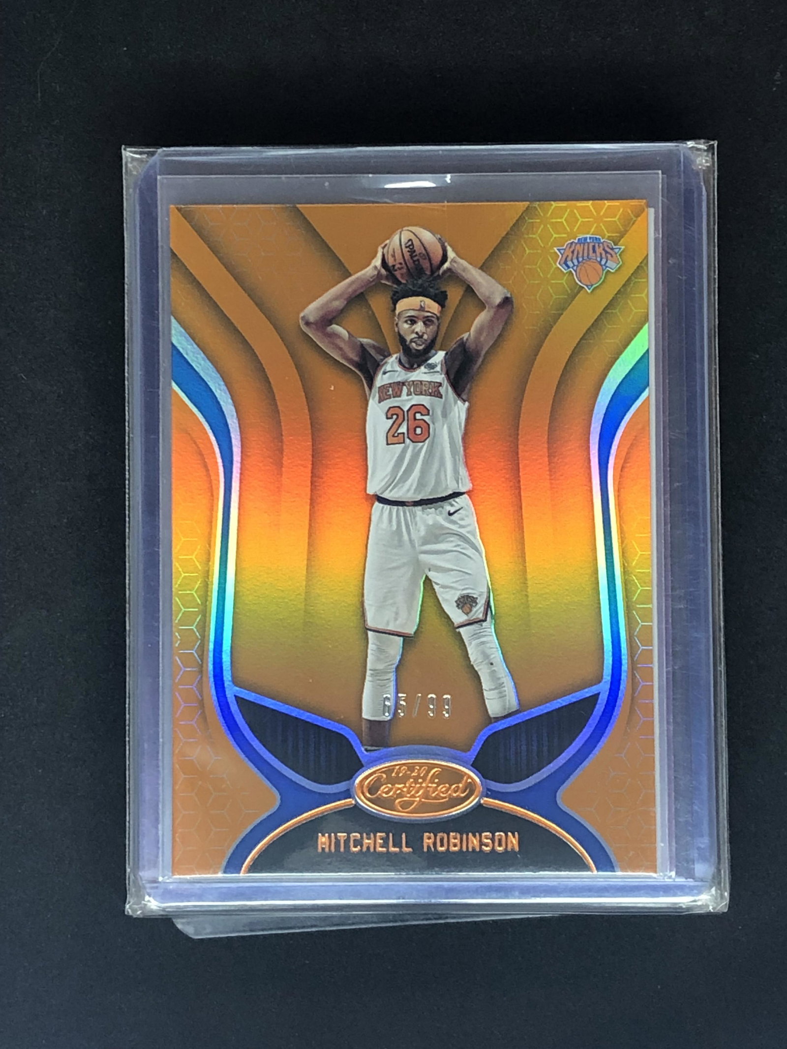 Mitchell Robinson Panini Certified Orange 63 of 99: Sports Trading Card