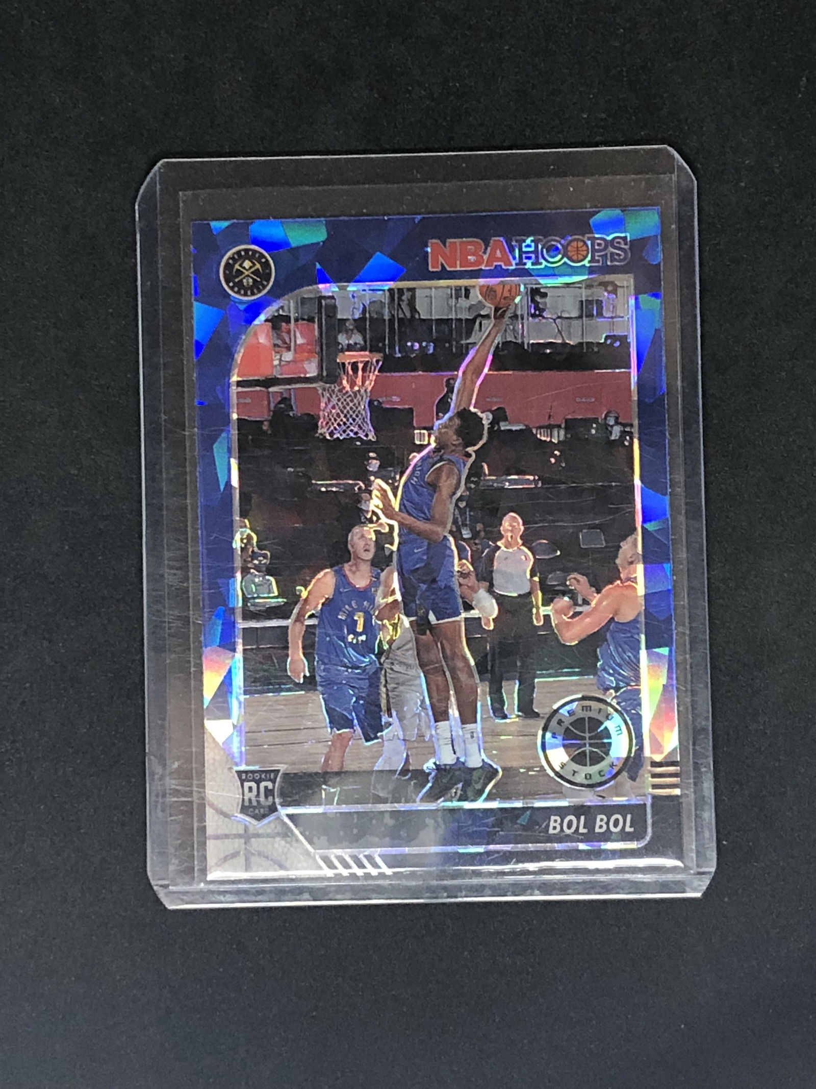 Bol Bol Cracked Ice Purple NBA Hoops Rookie (1 of 1)