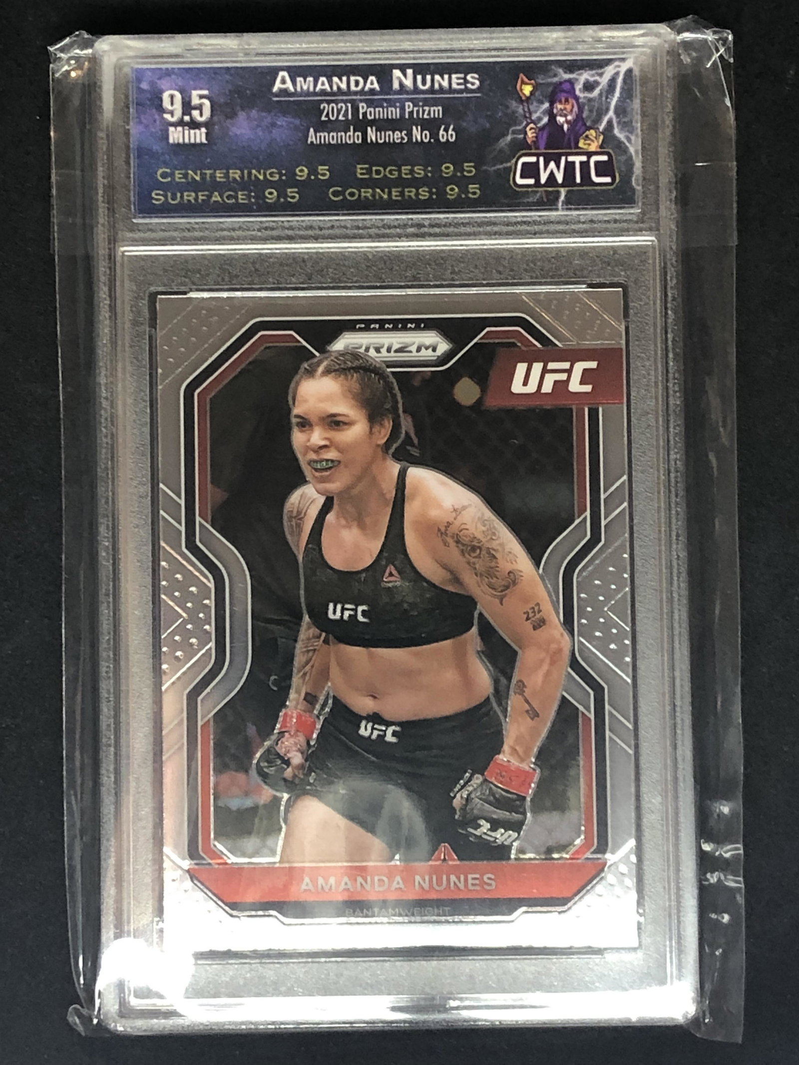 Amanda Nunes Panini Prizm CWTC 9.5: Sports Trading Card