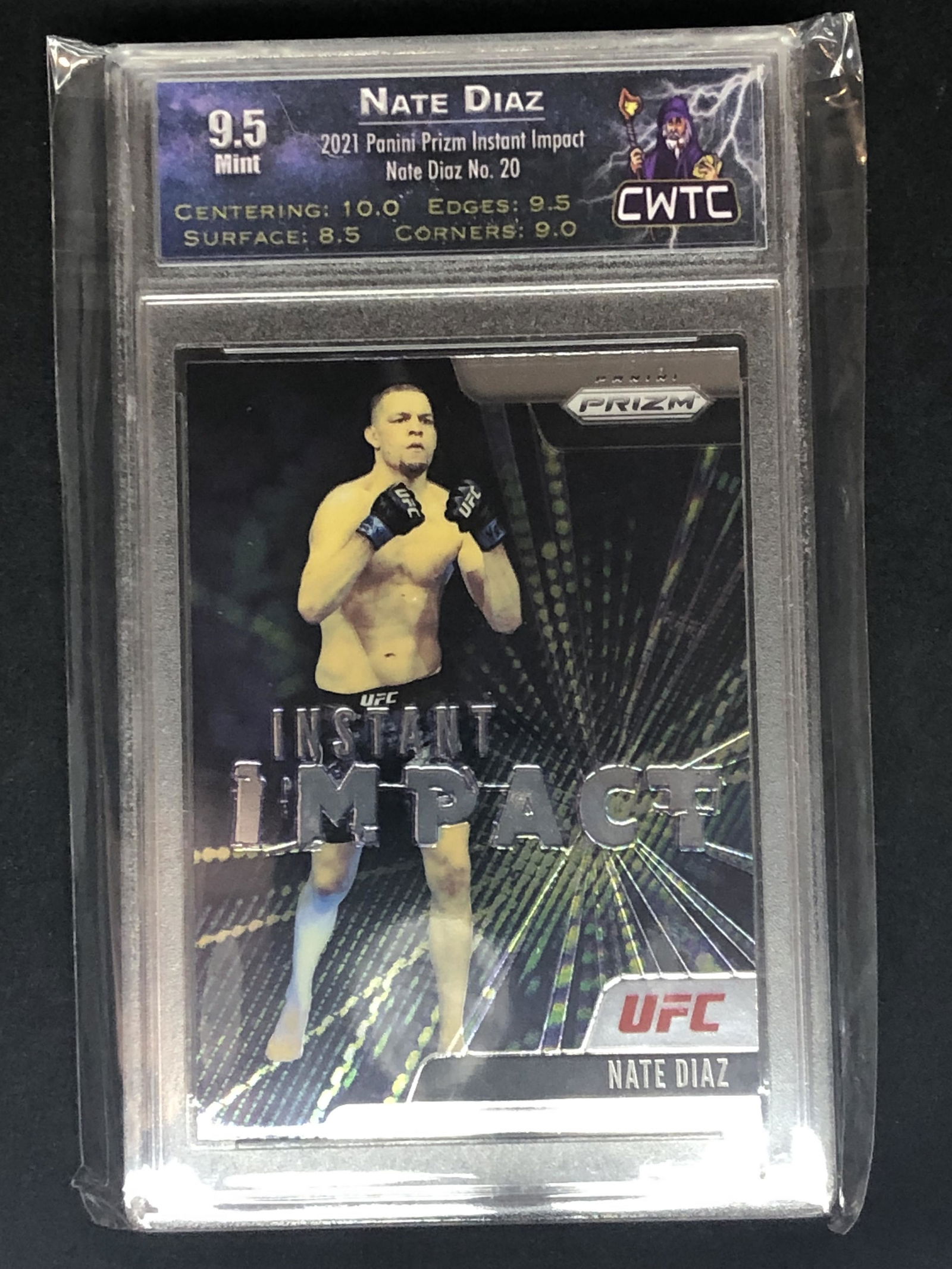 Nate Diaz Panini Prizm Instant Impact CWTC 9.5 (1 of 1)