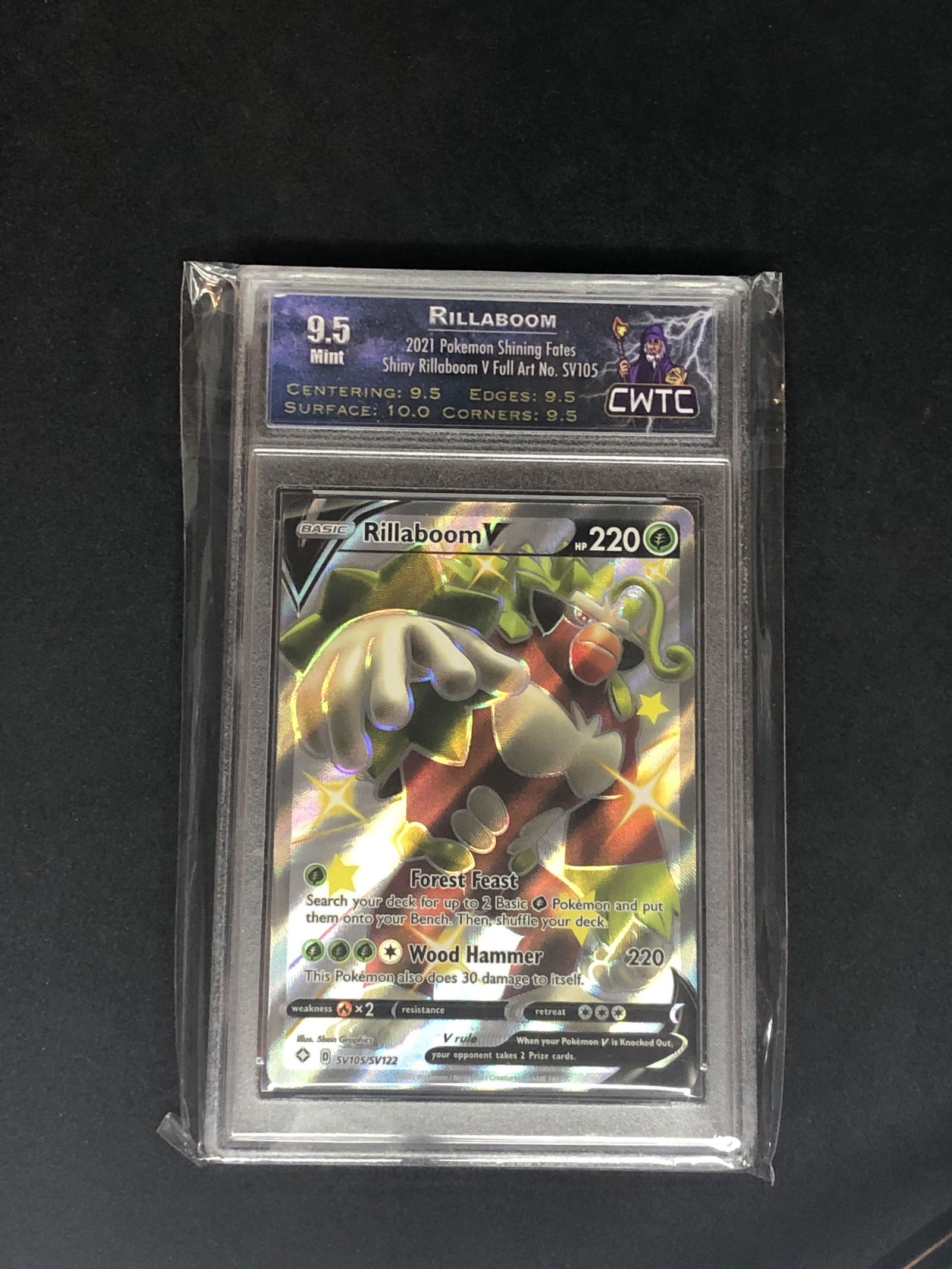 Rillaboom V Full Art CWTC 9.5 (1 of 1)