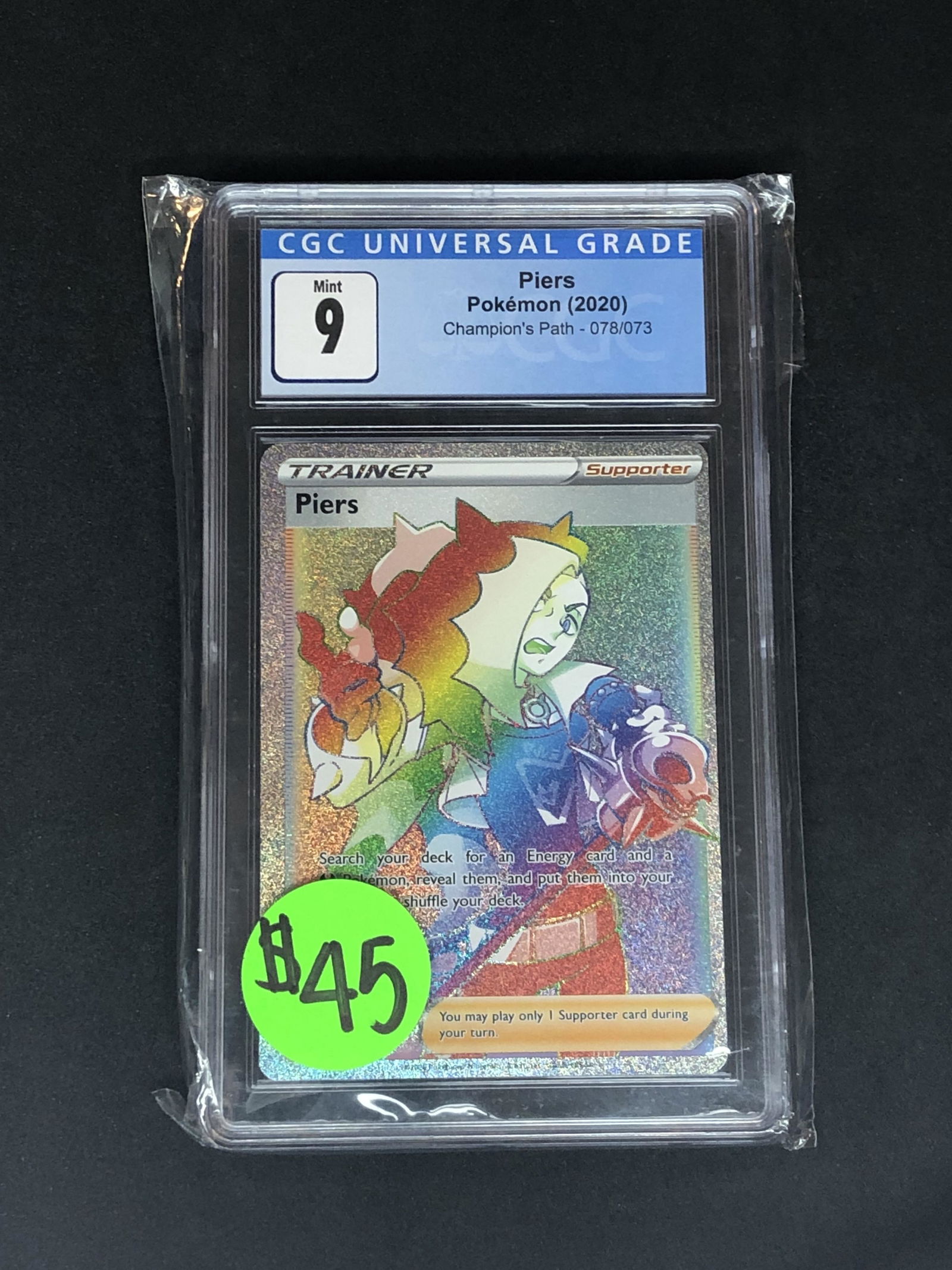 Piers Champions Path Rainbow Rare CGC 9 (1 of 1)