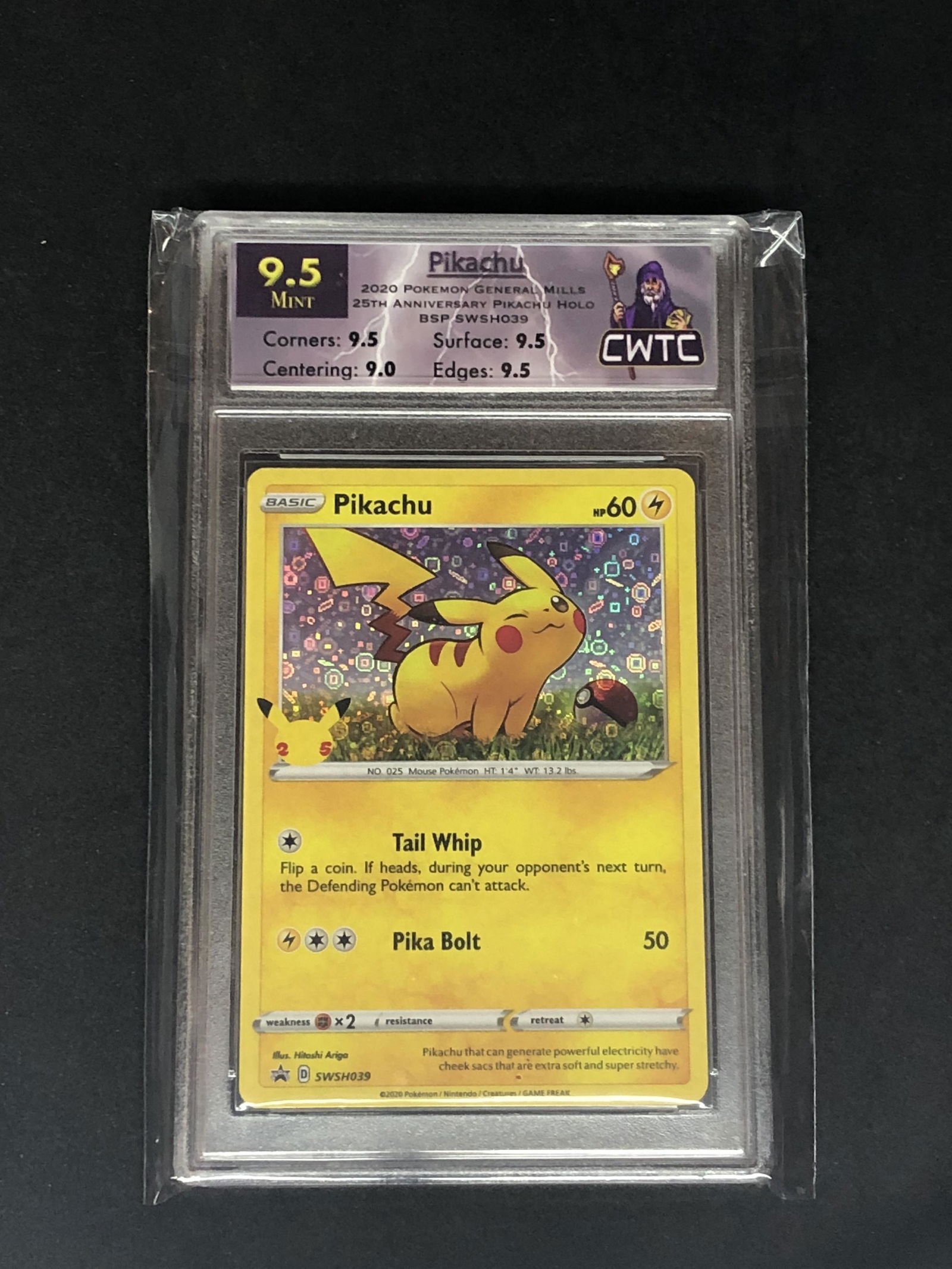 Pikachu 25th Anniversary Holo CWTC 9.5 (1 of 1)