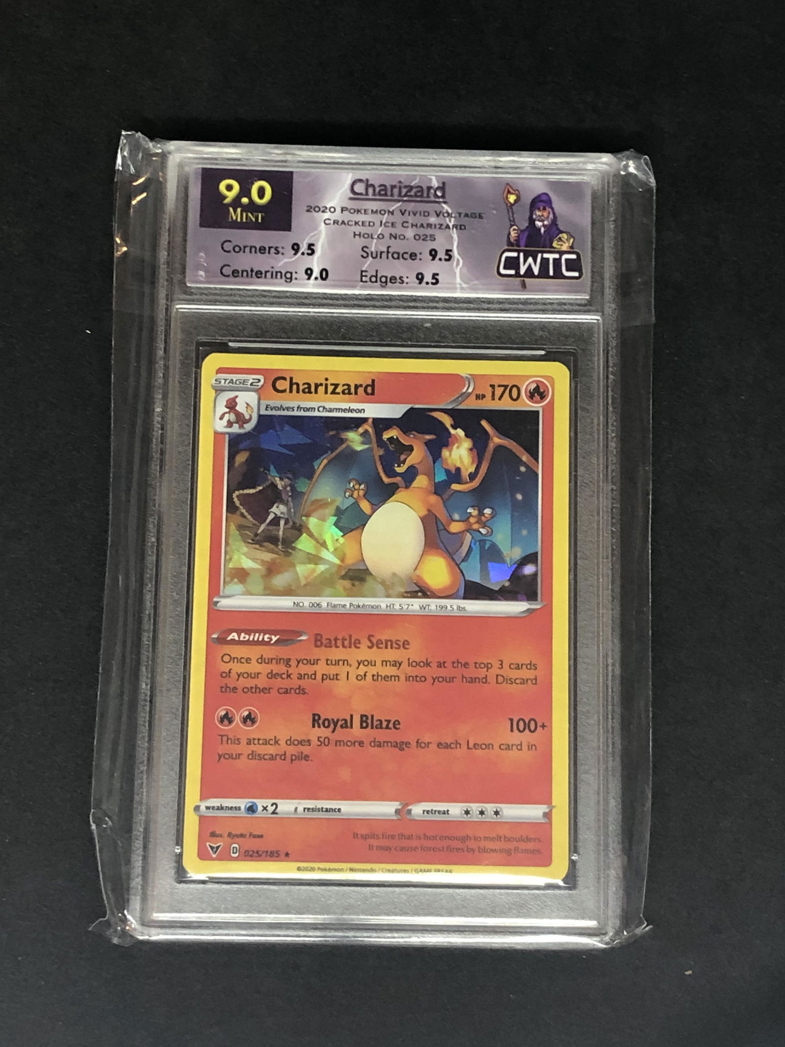 Charizard Cracked Ice Holo CWTC 9 (1 of 1)