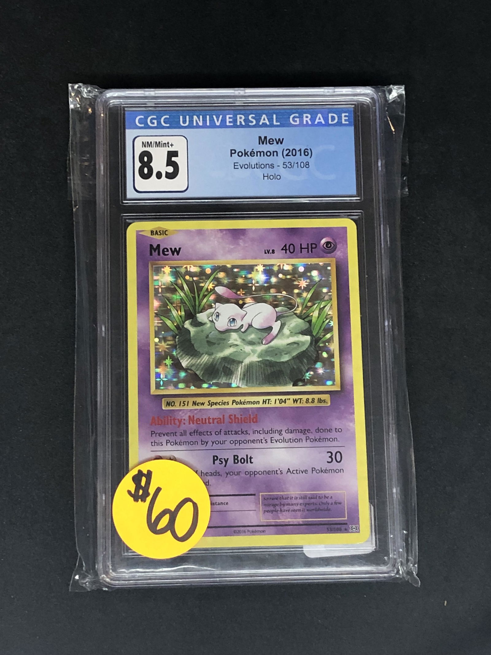 Mew Holo CGC 8.5 (1 of 1)