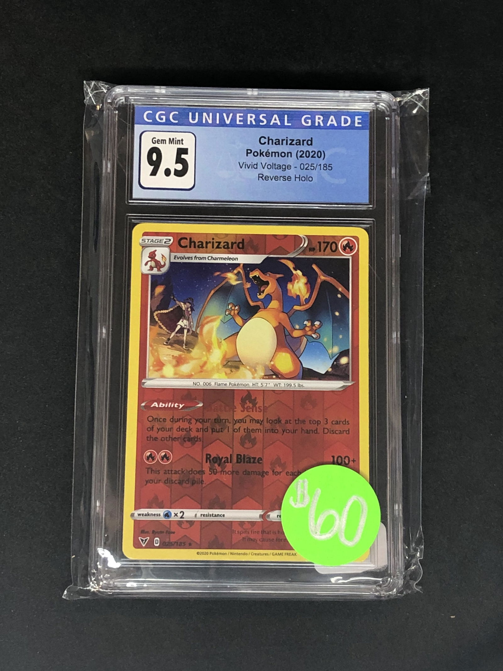 Charizard Reverse Holo CGC 9.5 (1 of 1)