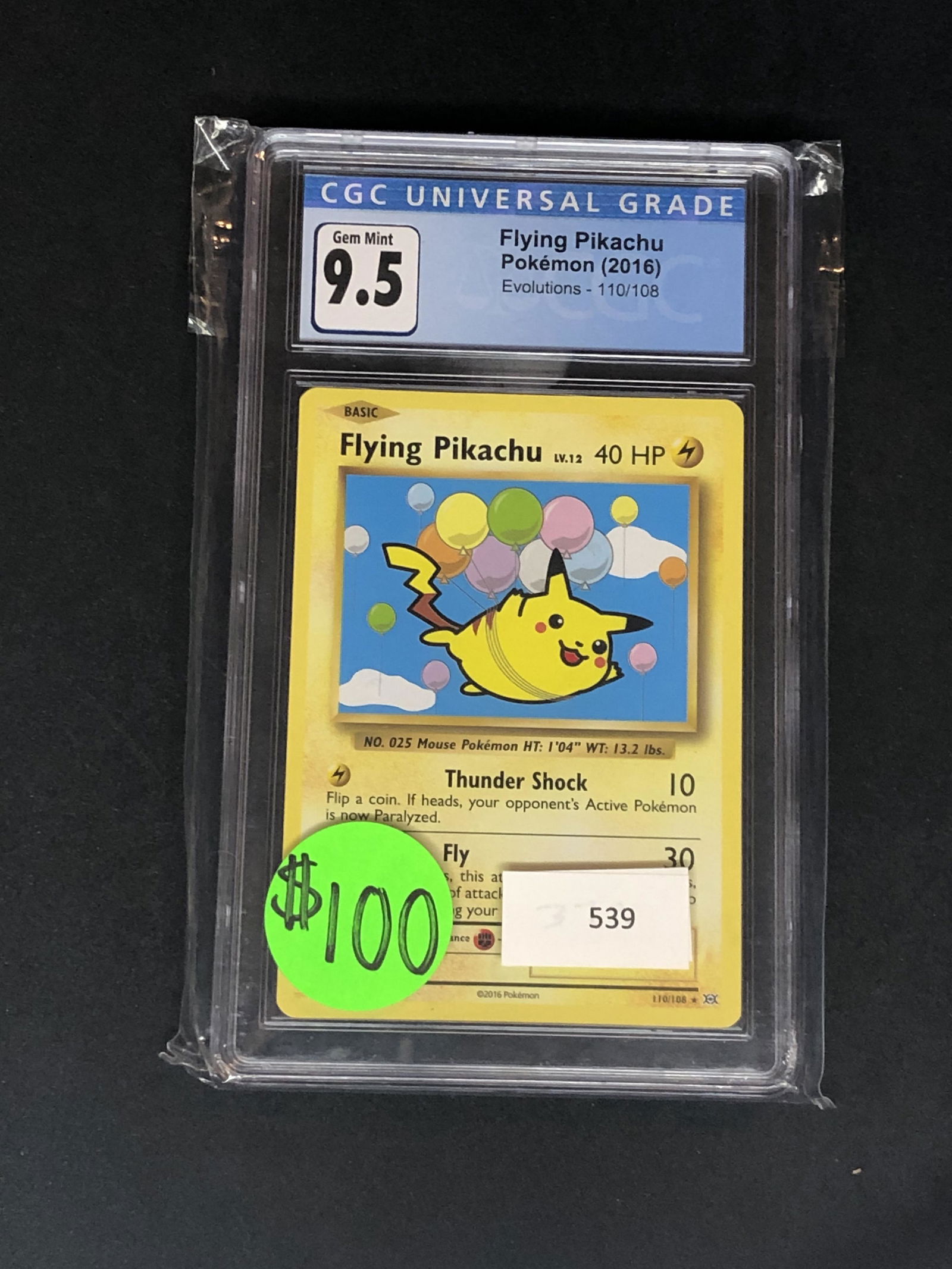 Flying Pikachu CGC 9.5 (1 of 1)