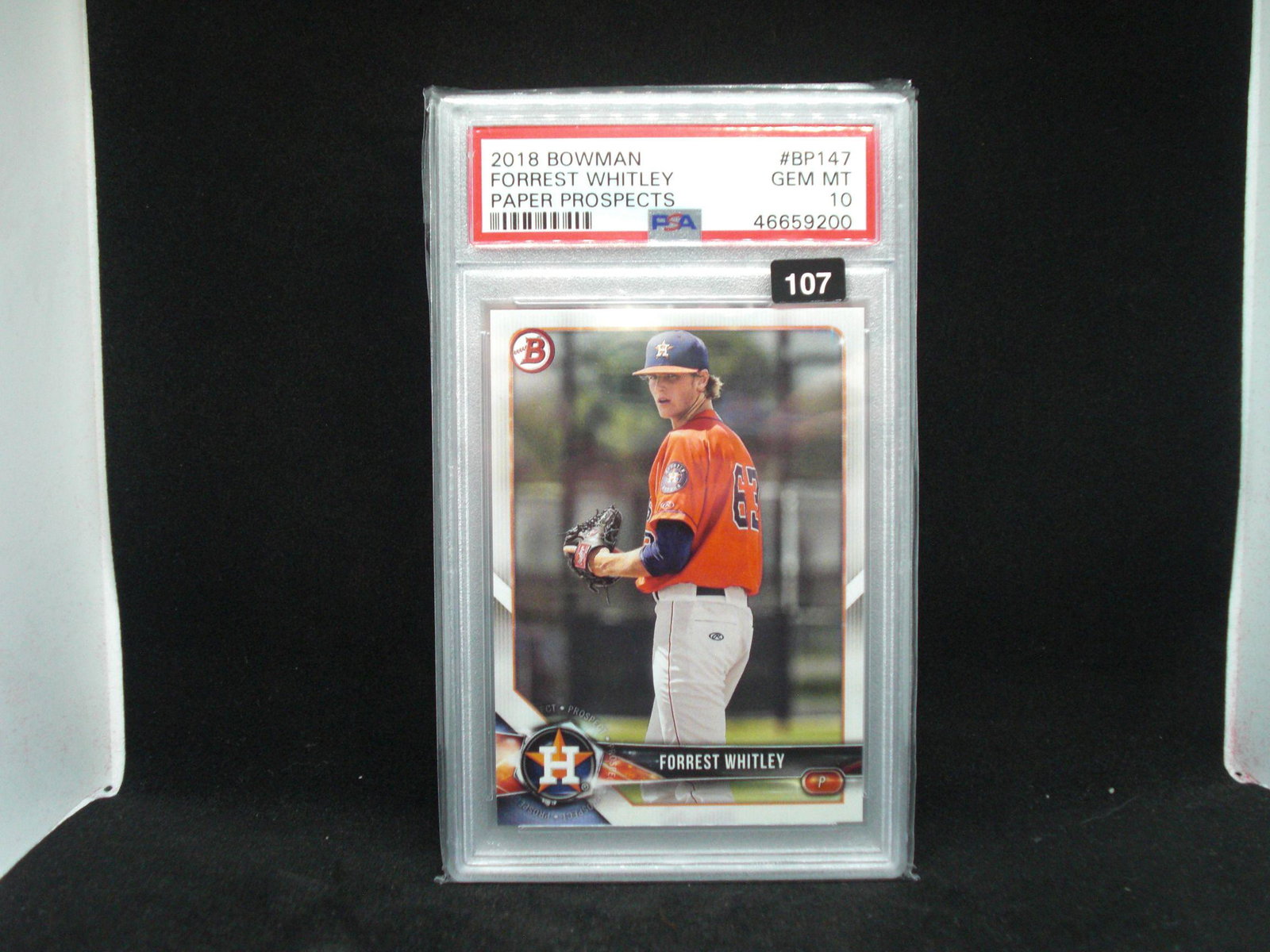 PSA graded gem 10 Forrest Whitley Bowman prospect (1 of 1)