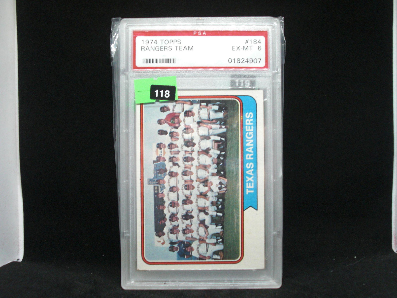 PSA graded 1974 Ranger team card mint 6 (1 of 1)