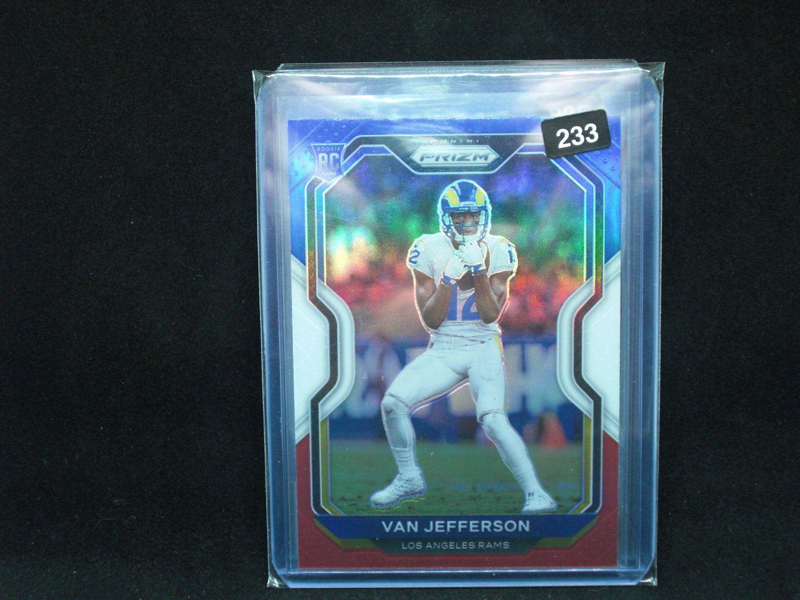 Van Jefferson red white blue prism rookie (1 of 1)