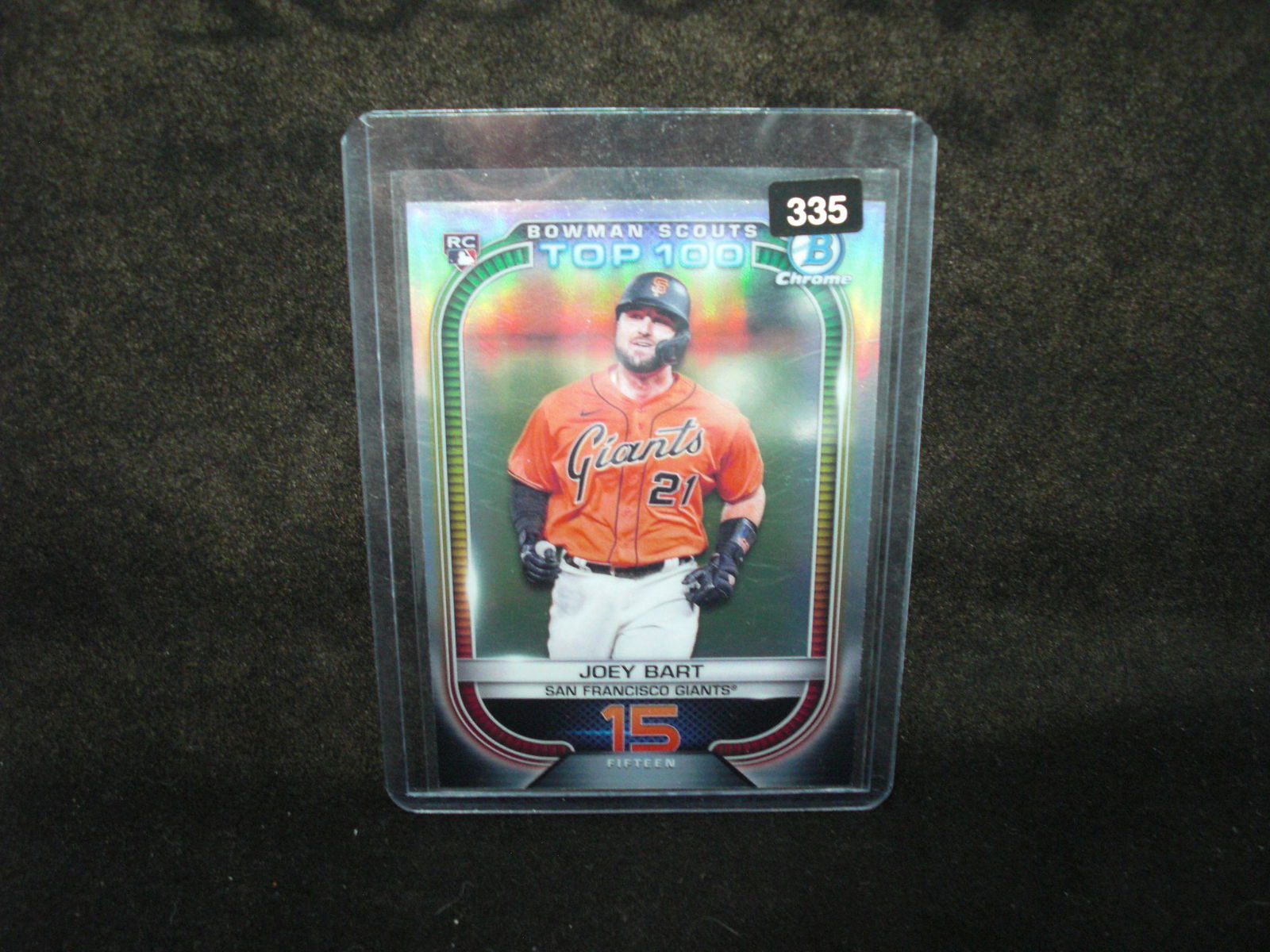 Joey Bart top 100 rookie card (1 of 1)