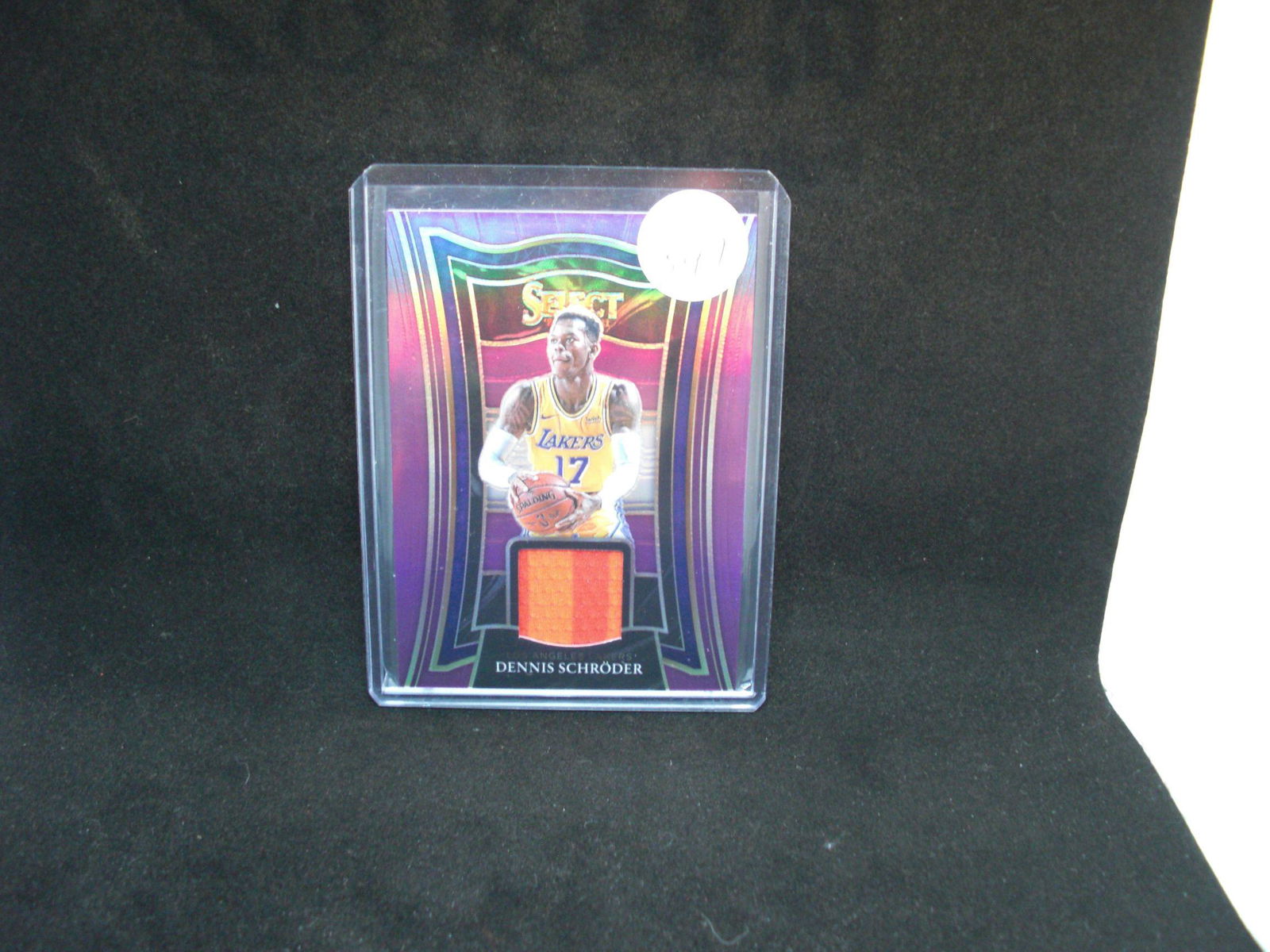Dennis Schroder purple prism jersey card 1299 (1 of 1)