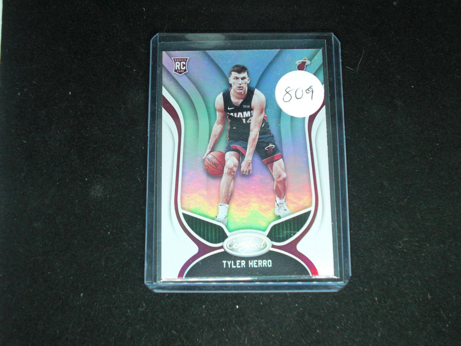 Tyler herro certified rookie card (1 of 1)