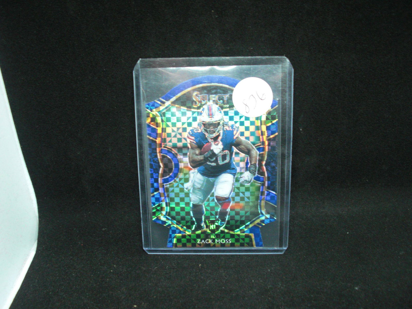 Zach Moss blue prizm rookie card (1 of 1)