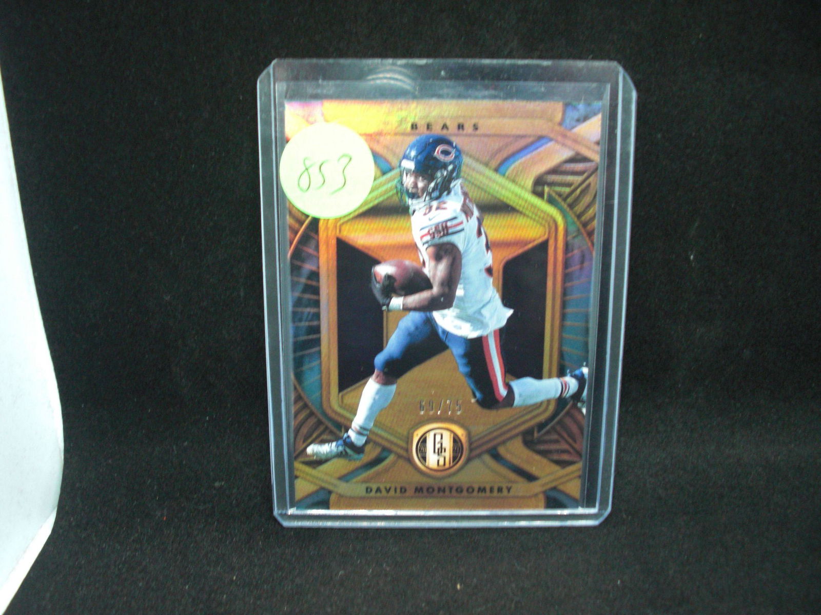 David Montgomery gold standard short print 69/75: in top loader