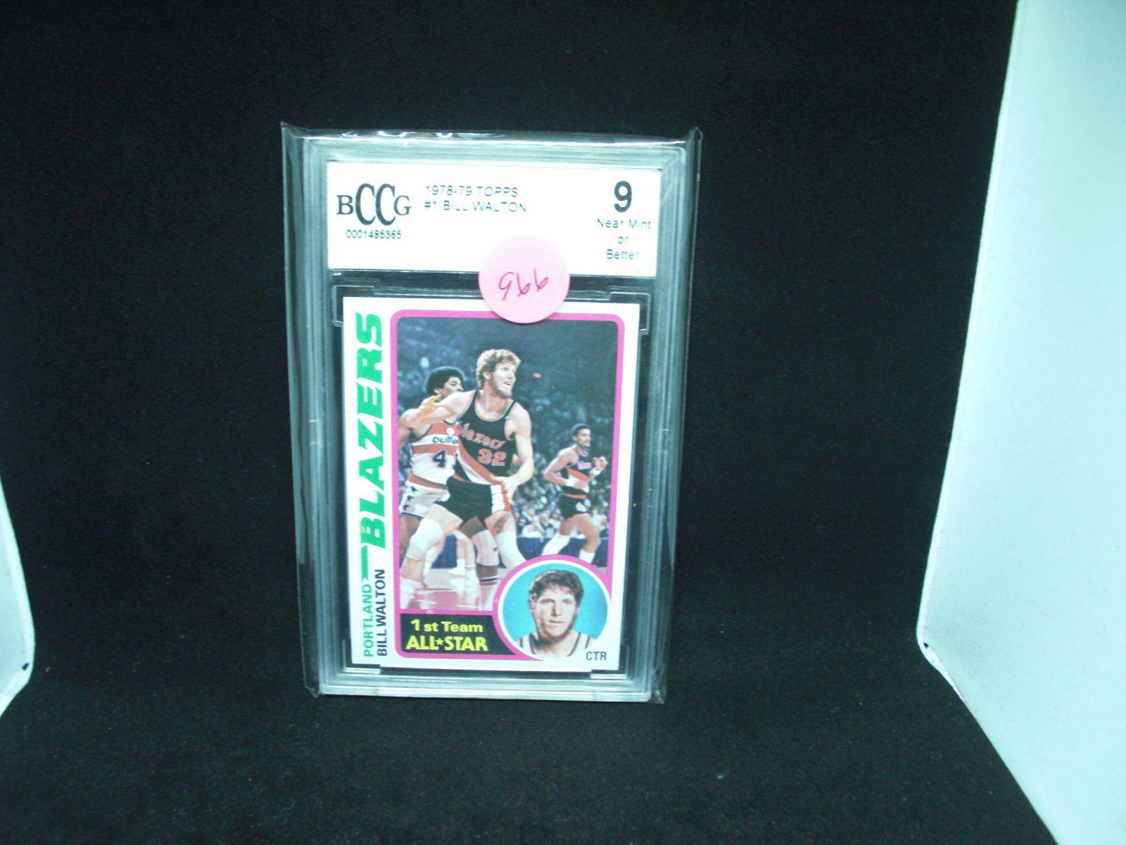 BCCG graded mint 9 Bill Walton All Star: BCCG graded mint 9 Bill Walton All Star