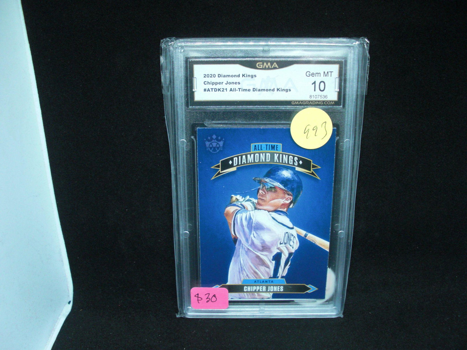 GMA graded 10 chipper Jones diamond chains (1 of 1)