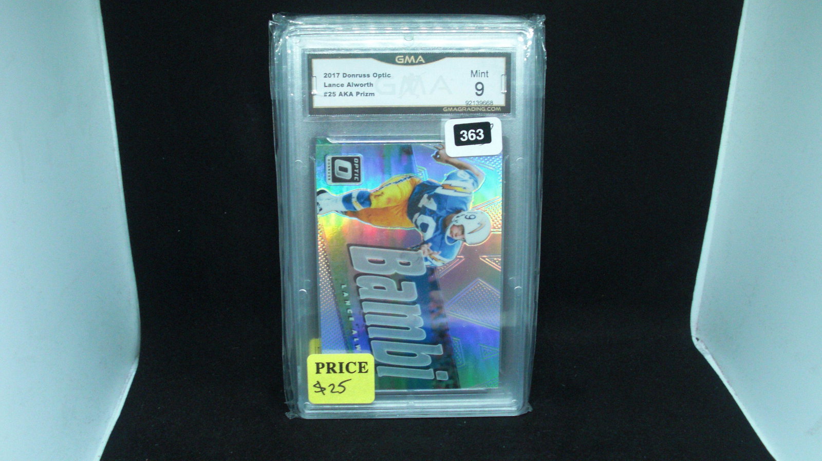 GMA graded lance allworth bambi refractor (1 of 1)