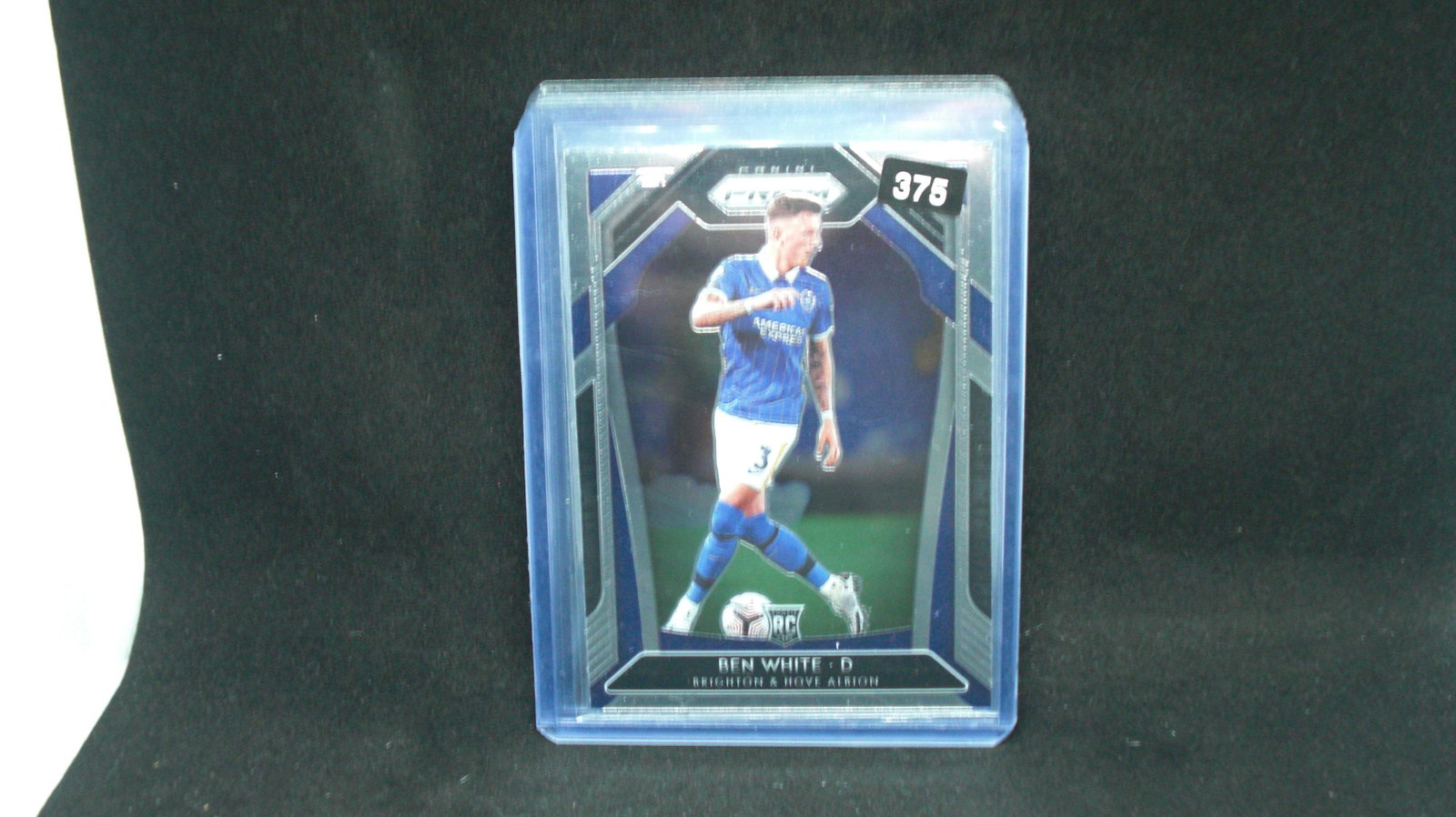 ben white prizm soccer card: in top loader