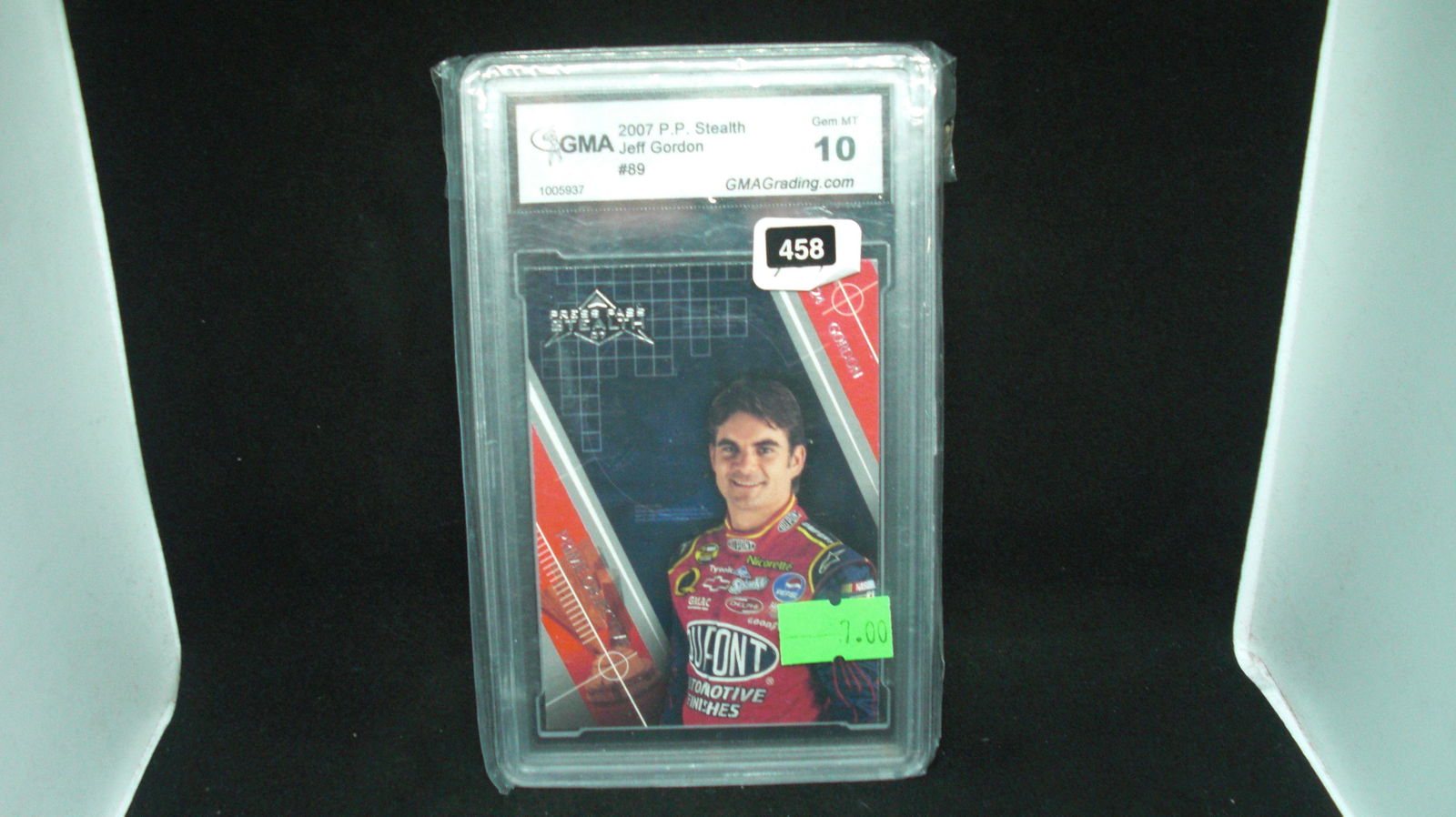gma graded 10 jeff gordon race card (1 of 1)