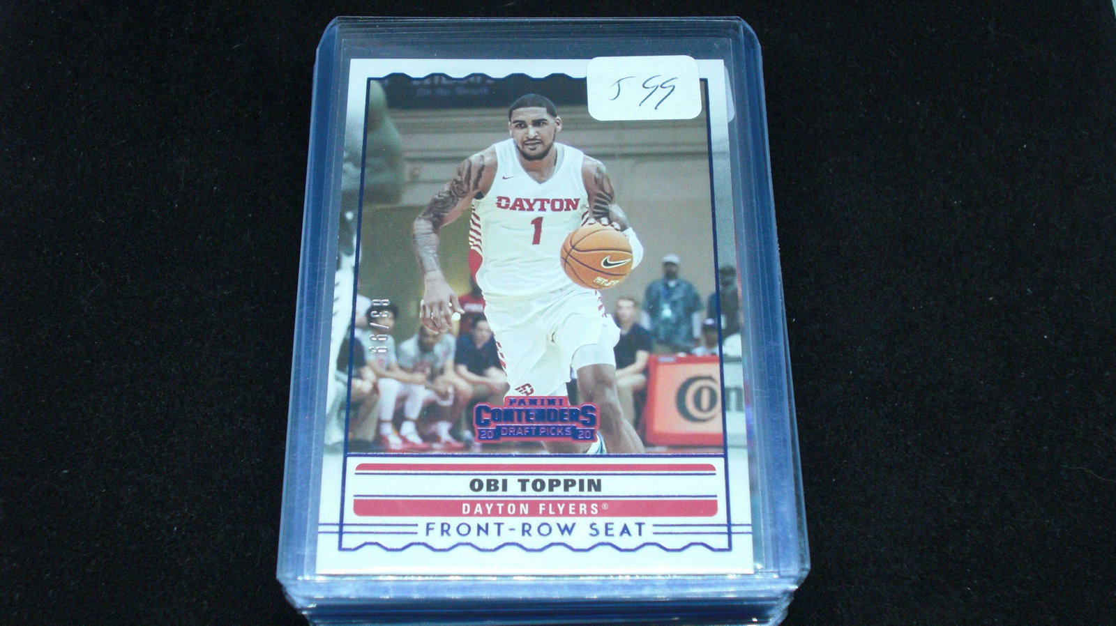 obi toppin front row 83/99: in top loader