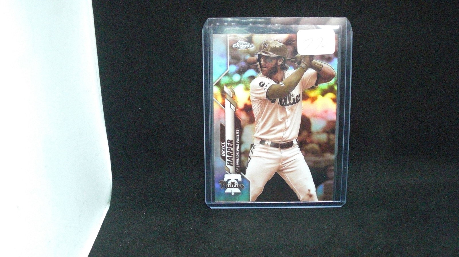 Bryce Harper sapia refractor: in top loader