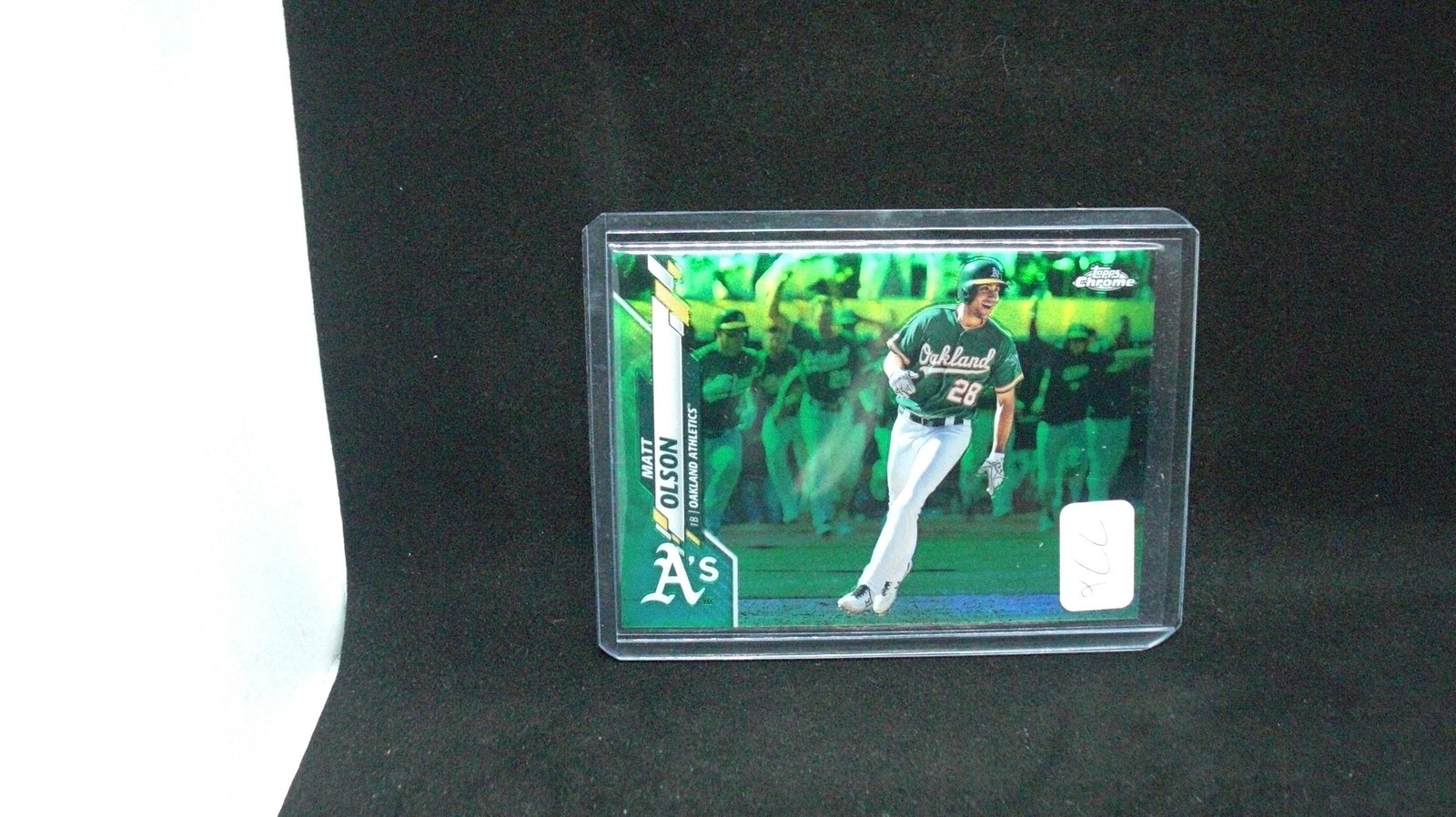 Matt Olson Topps Chrome green refractor one of 99 (1 of 1)