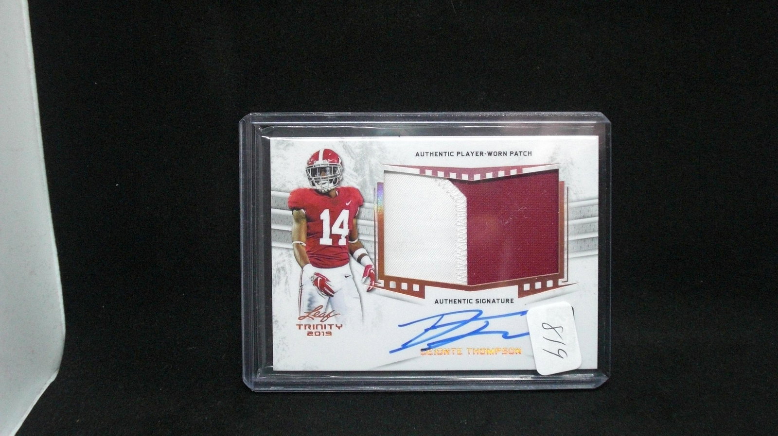 Deonte Thompson leaf Trinity rookie patch auto (1 of 1)
