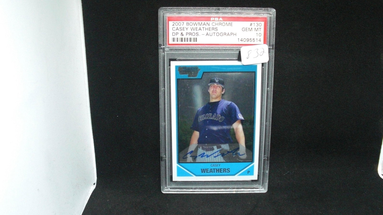PSA graded 10 casey weathers rookie card (1 of 1)