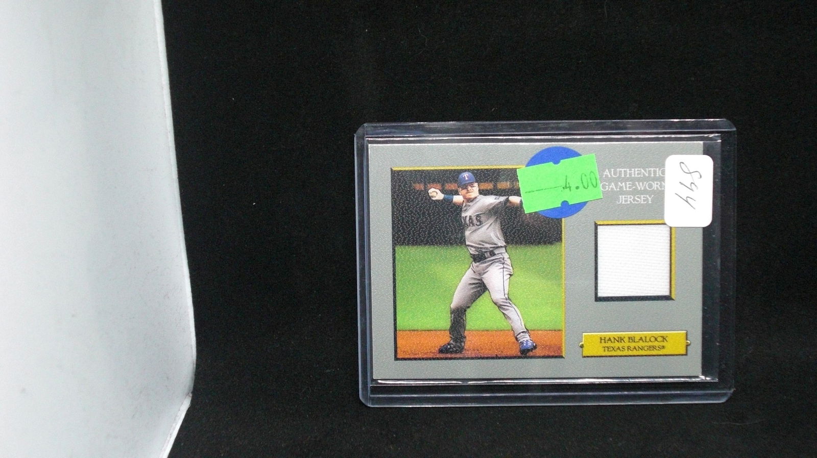 hank blalock turkey red jersey card (1 of 1)