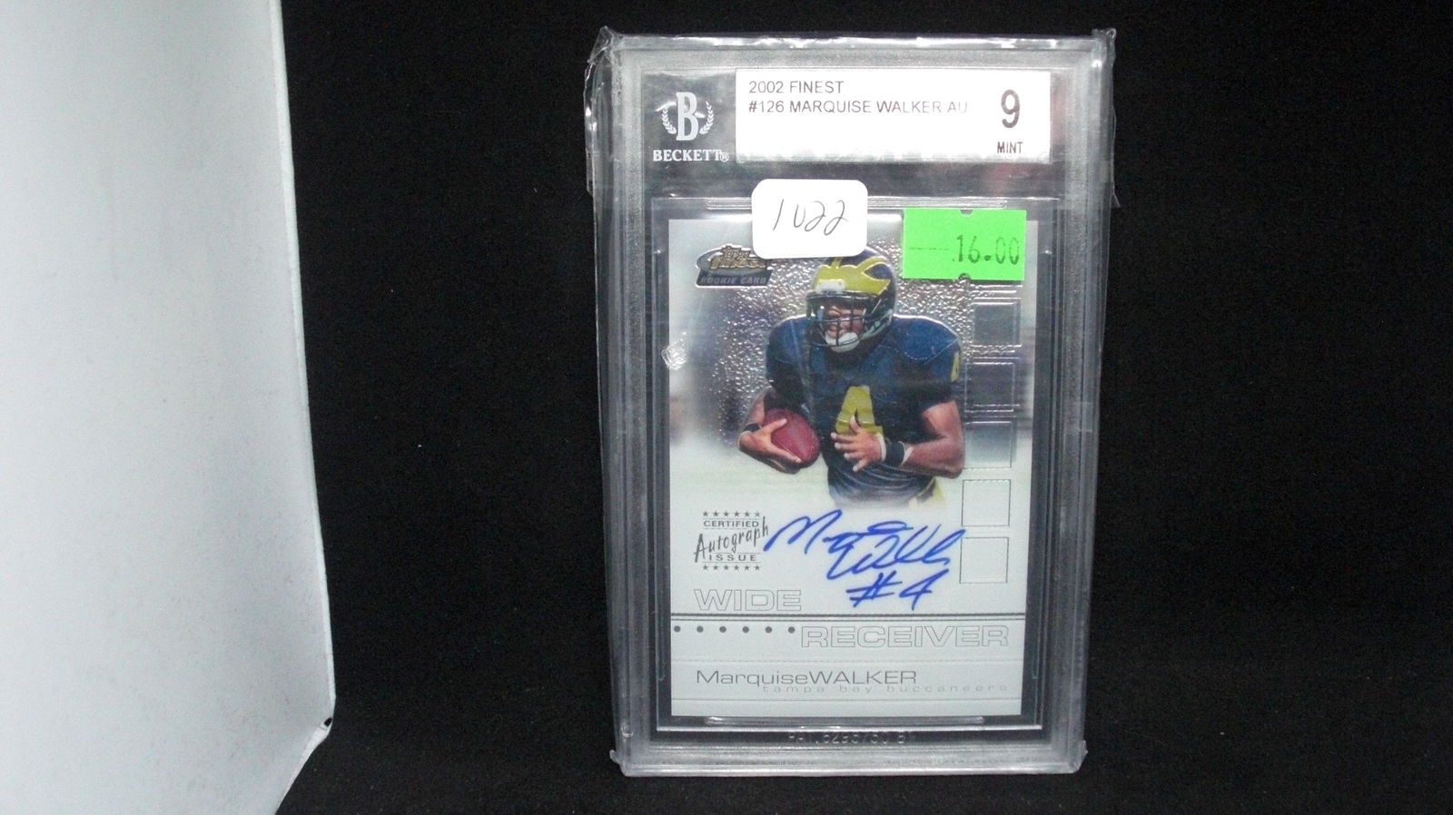 marquise walker beckett graded auto mint 9 (1 of 1)